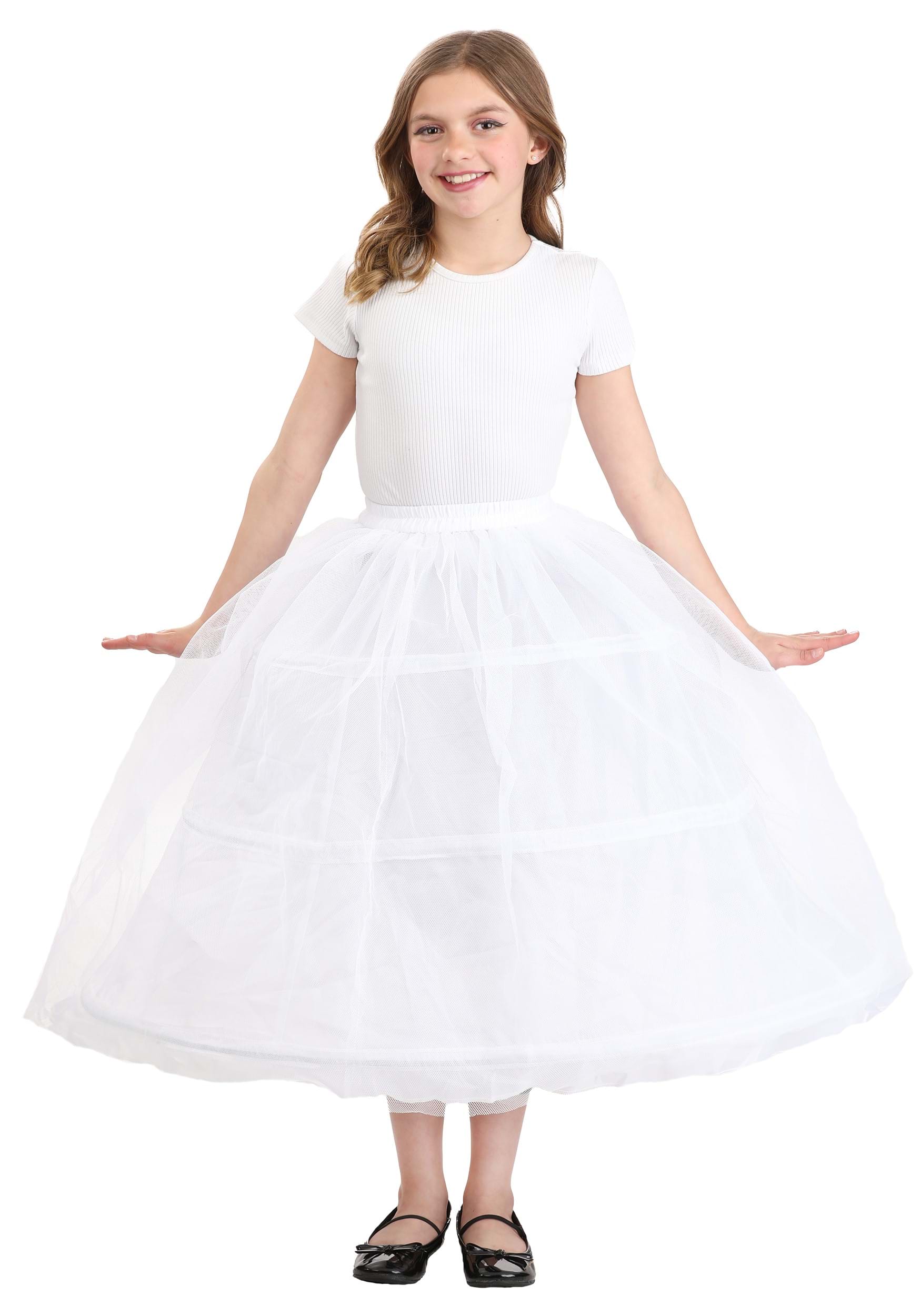 Kid's Premium Full Length Petticoat Accessory | Exclusive Accessories