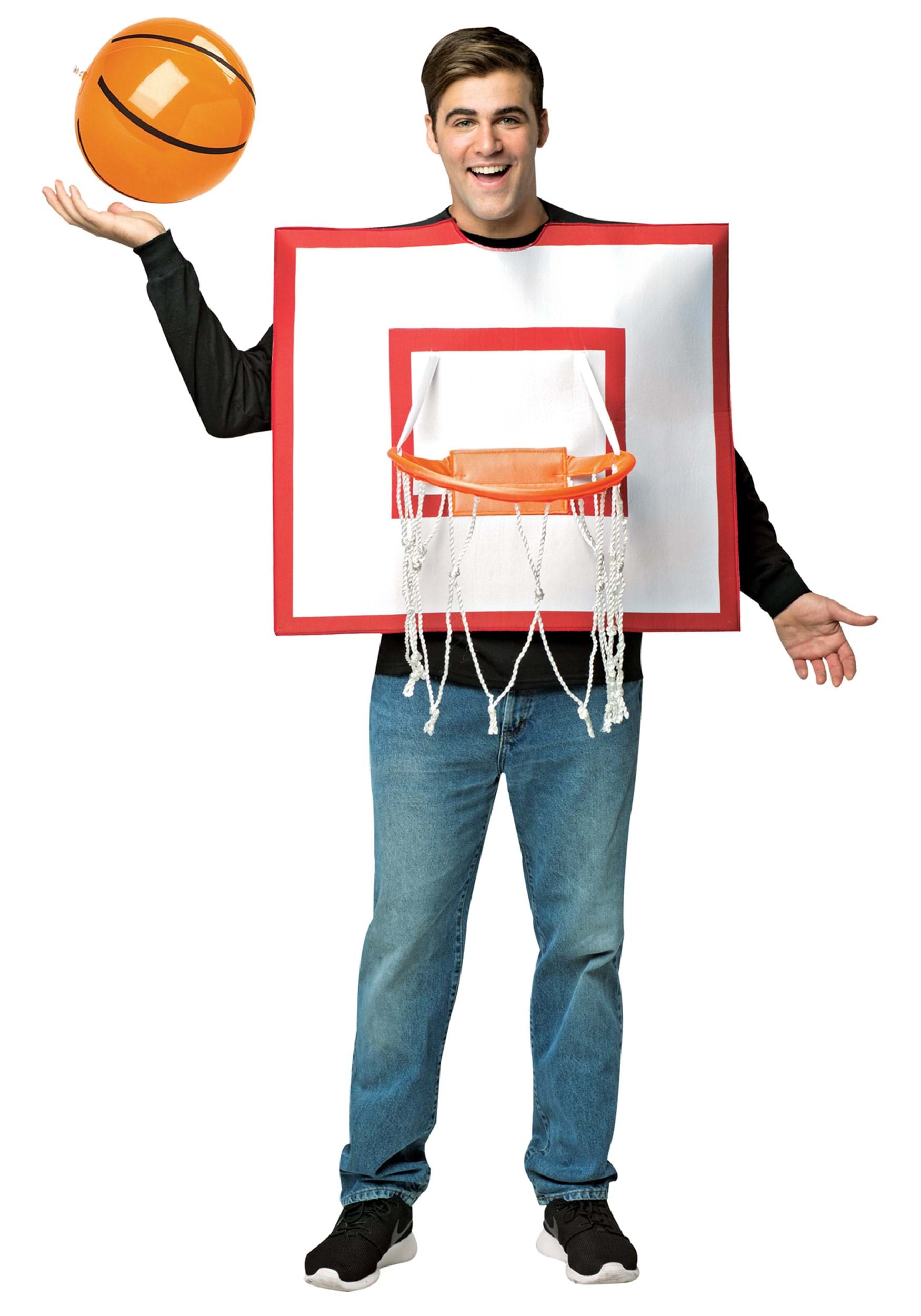Basketball Hoop and Ball Costume | Adult Sports Costumes