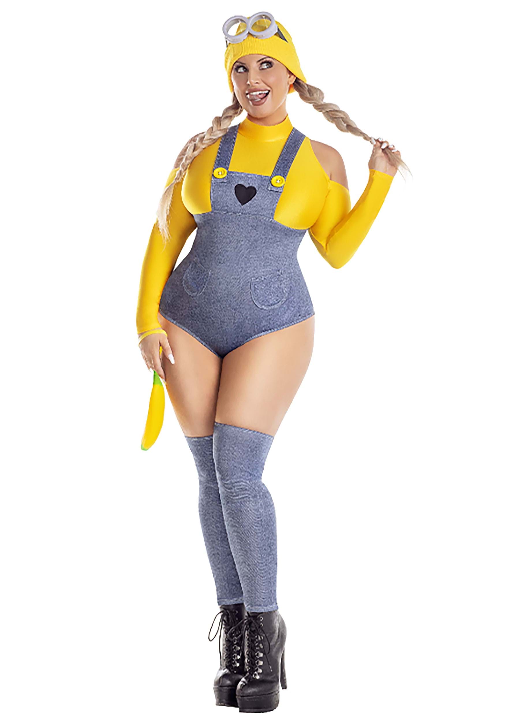Plus Size Sexy Yellow Henchmen Baddie Women
