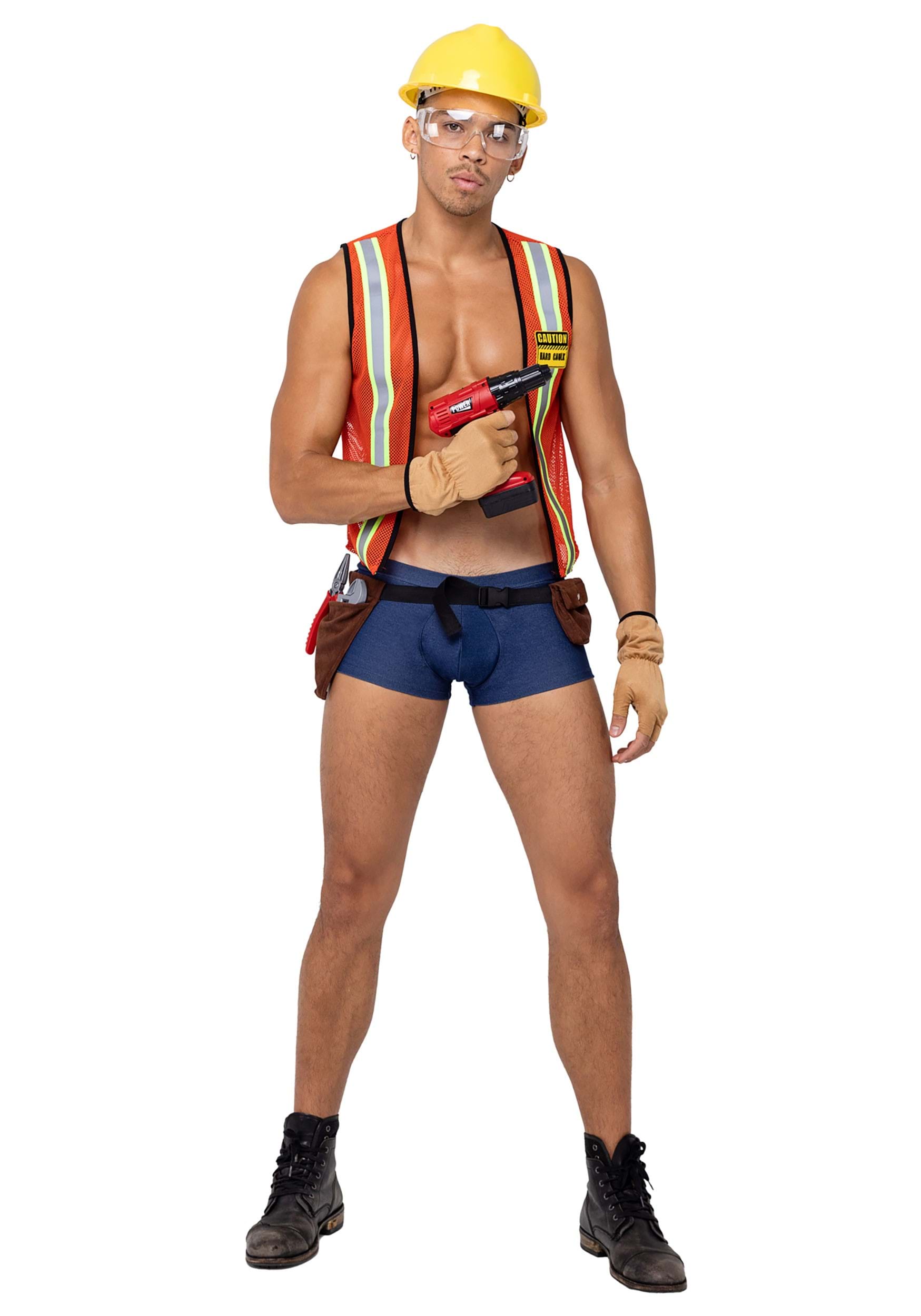 Men’s Sexy Construction Hard Worker Costume | Sexy Men
