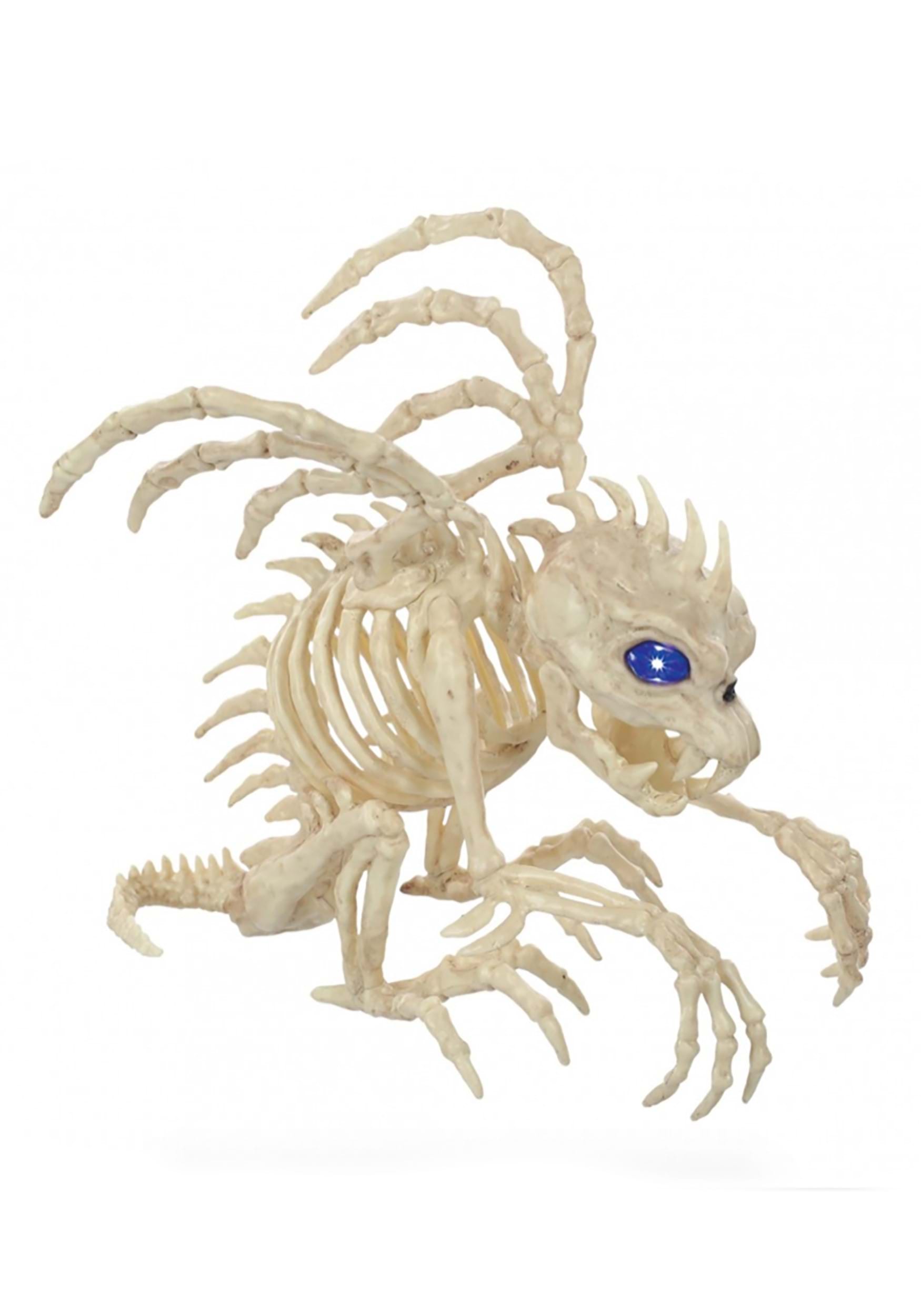 9.5 Gargoyle With Lights Skeleton Halloween Decoration
