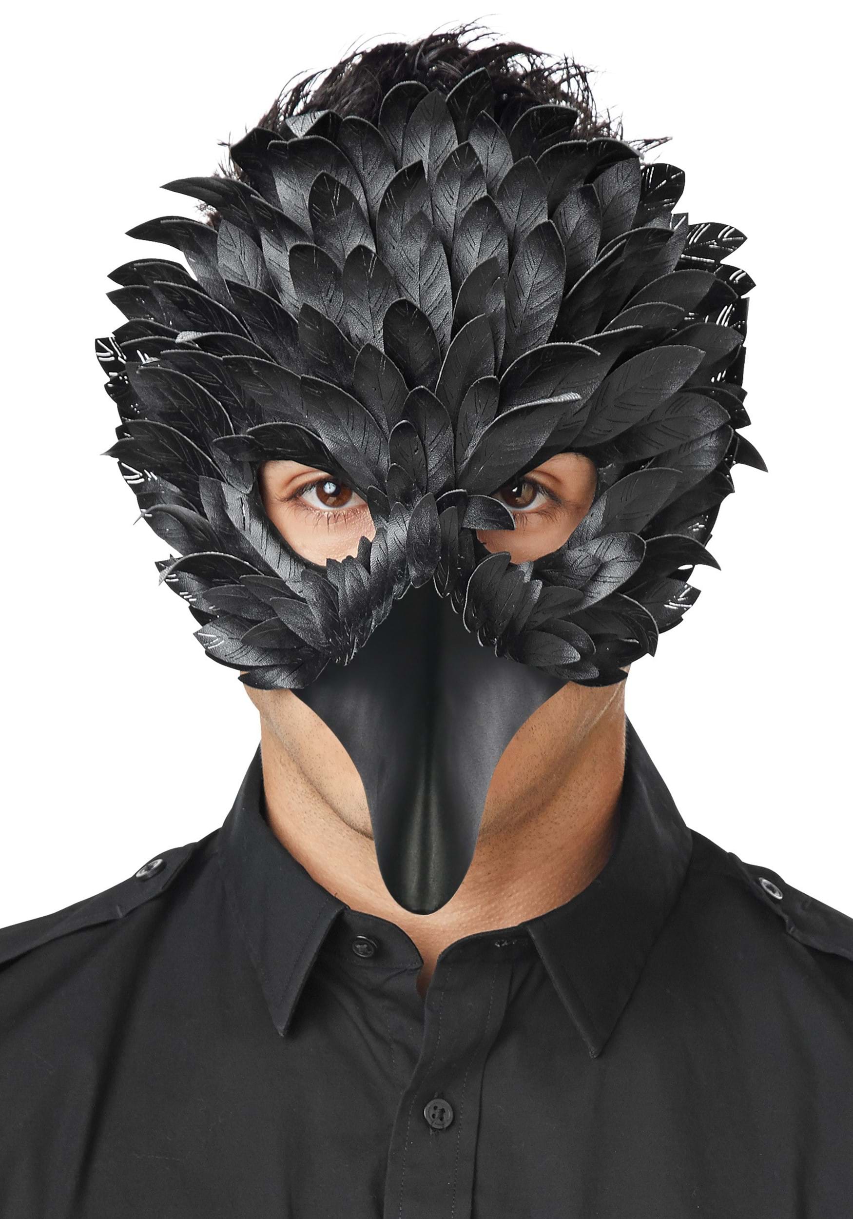 Feather Crow Masquerade Adult Mask | Masquerade Accessories