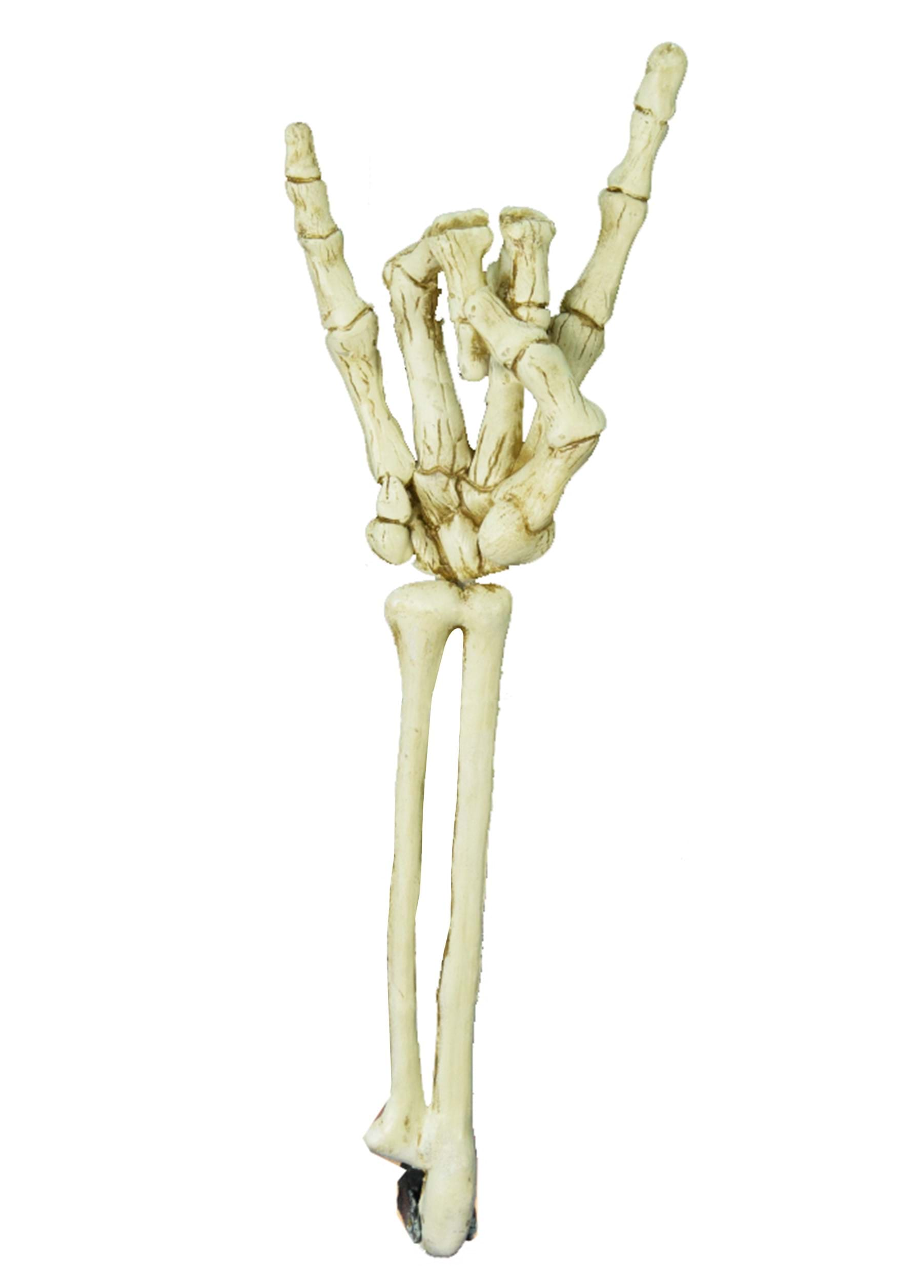 20-Inch Rock On Skeleton Hand Prop | Skeleton Decorations