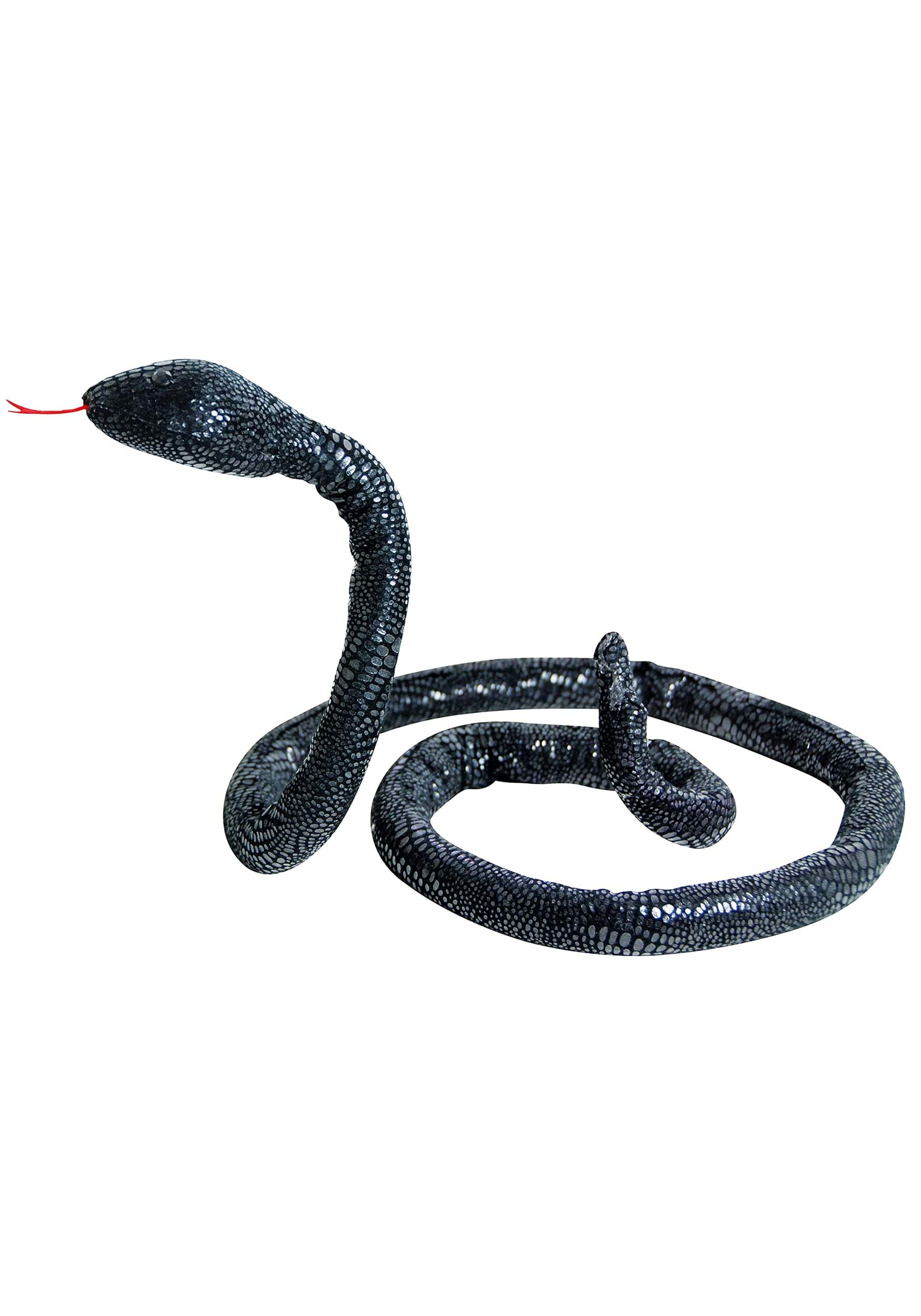 5 Foot Poseable Black Snake Halloween Decoration | Animal Halloween Decorations
