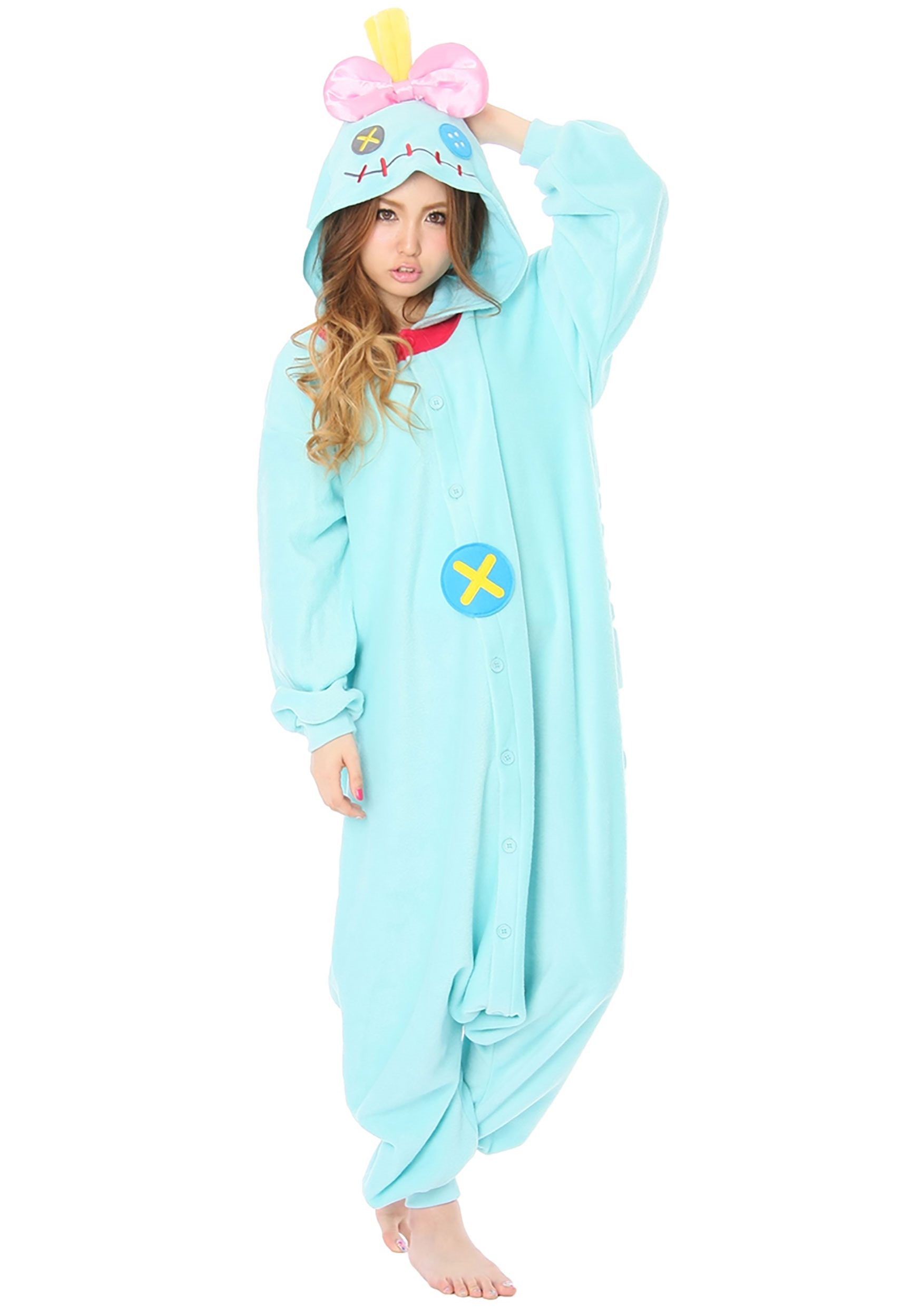 Lilo and Stitch Adult Scrump Kigurumi Onesie Costume