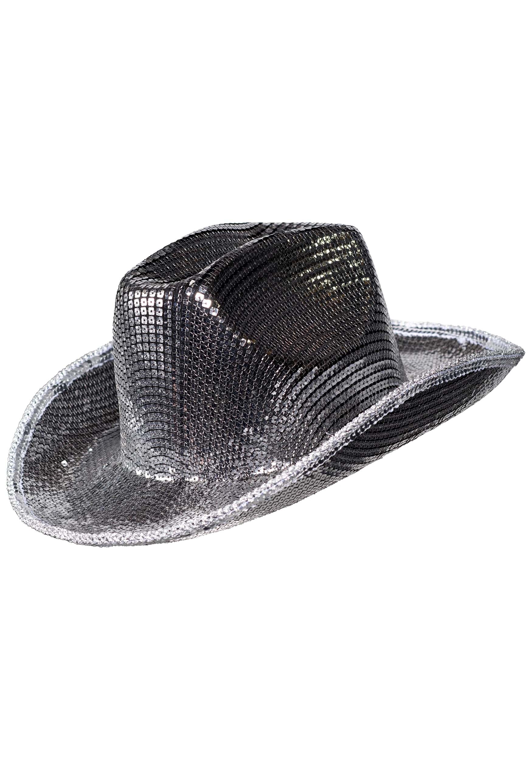 Adult Disco Ball Tile Sequin Costume Cowboy Hat | Cowboy Hats