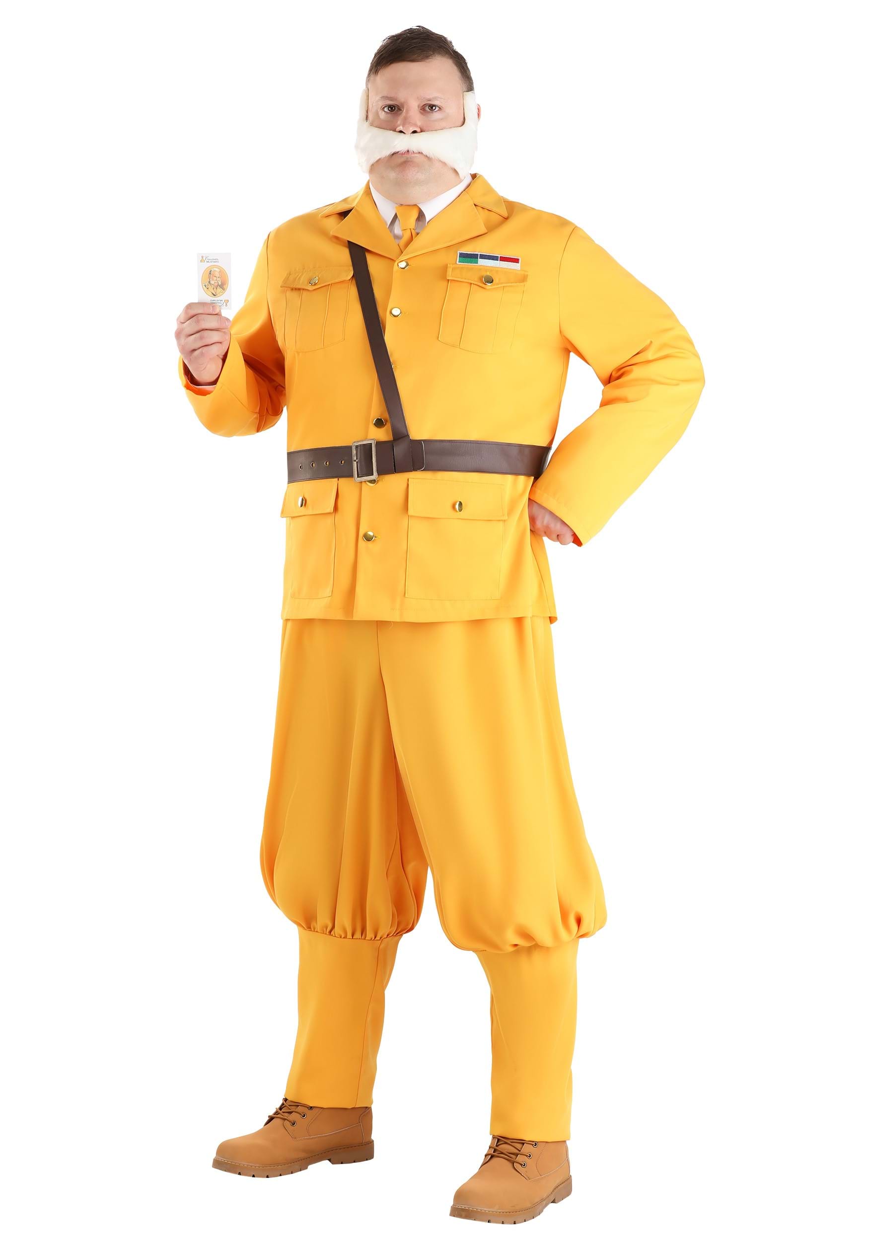 Plus Size Clue Colonel Mustard Men