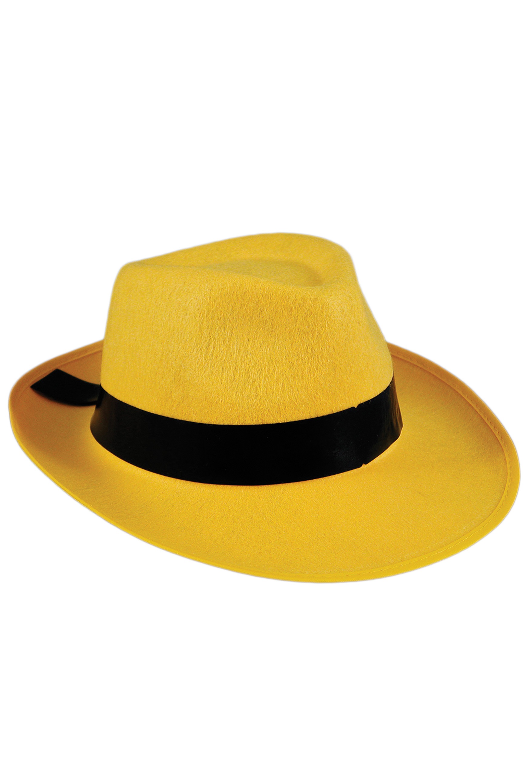 Adult Yellow Fedora Costume Hat