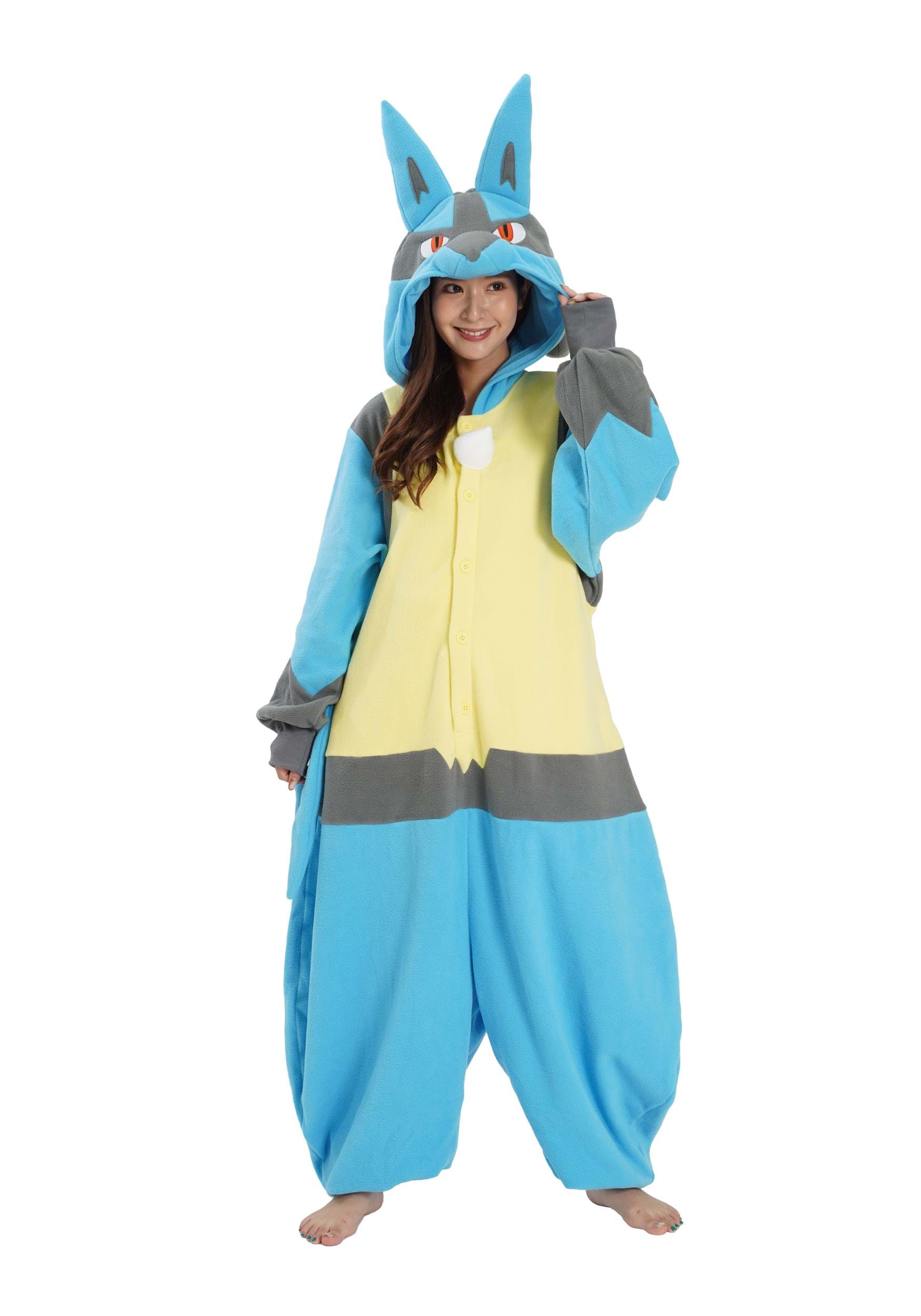 Pokemon Lucario Kigurumi Costume for Adults