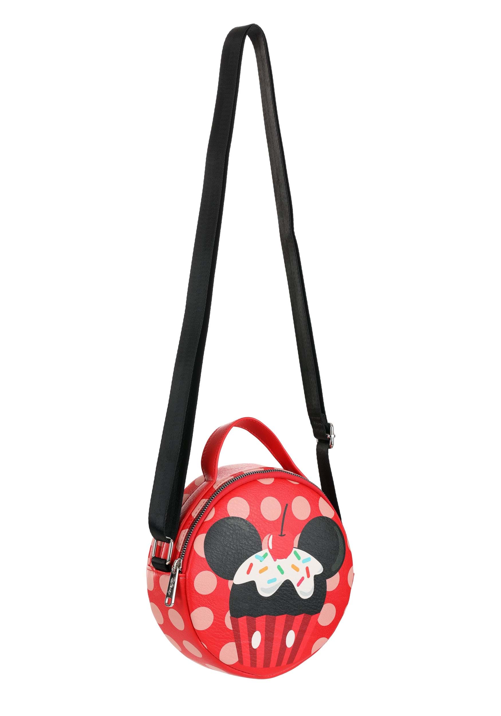 Mickey Mouse Cupcake Round Crossbody Purse
