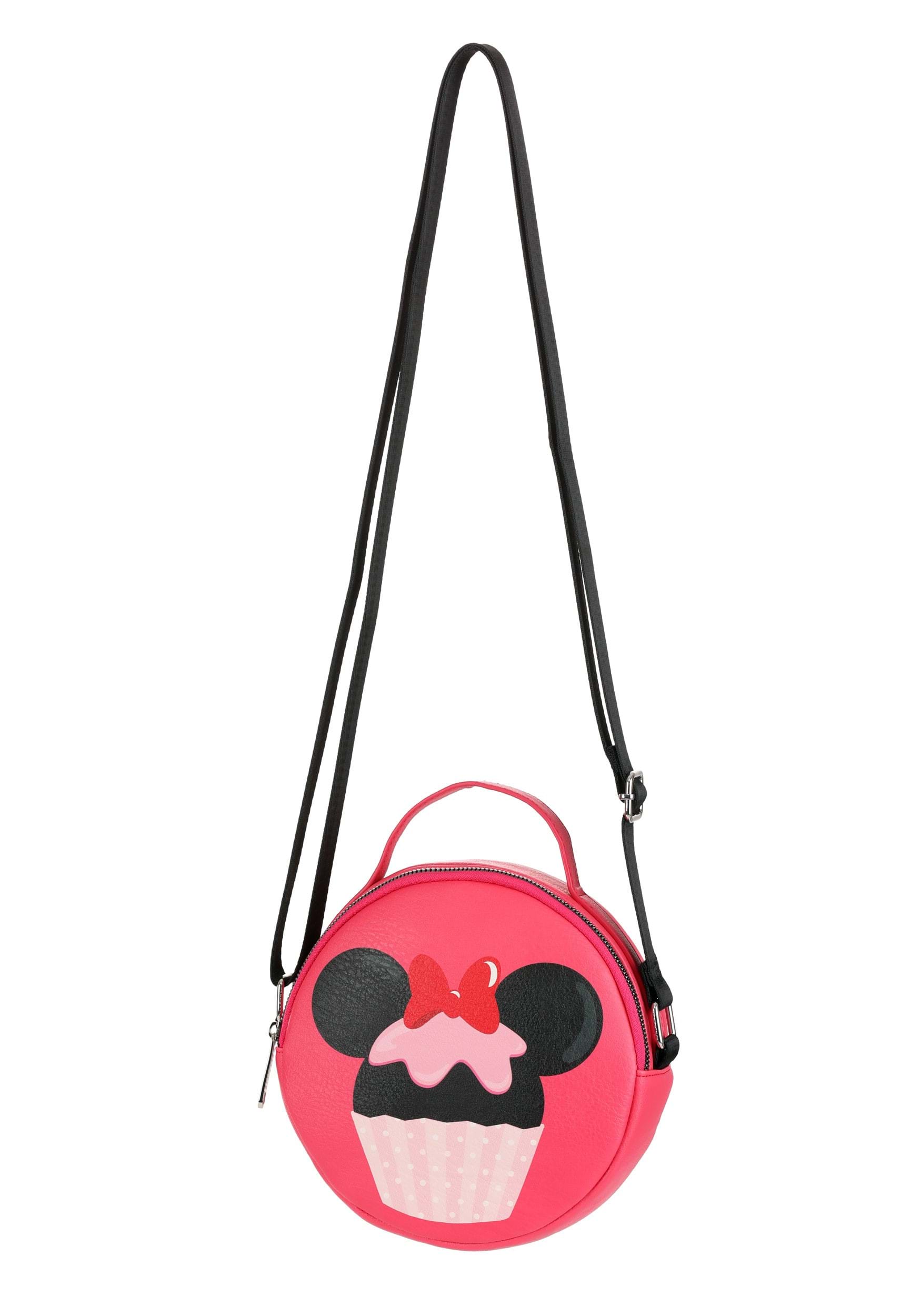 Minnie Mouse Cupcake Round Crossbody Purse