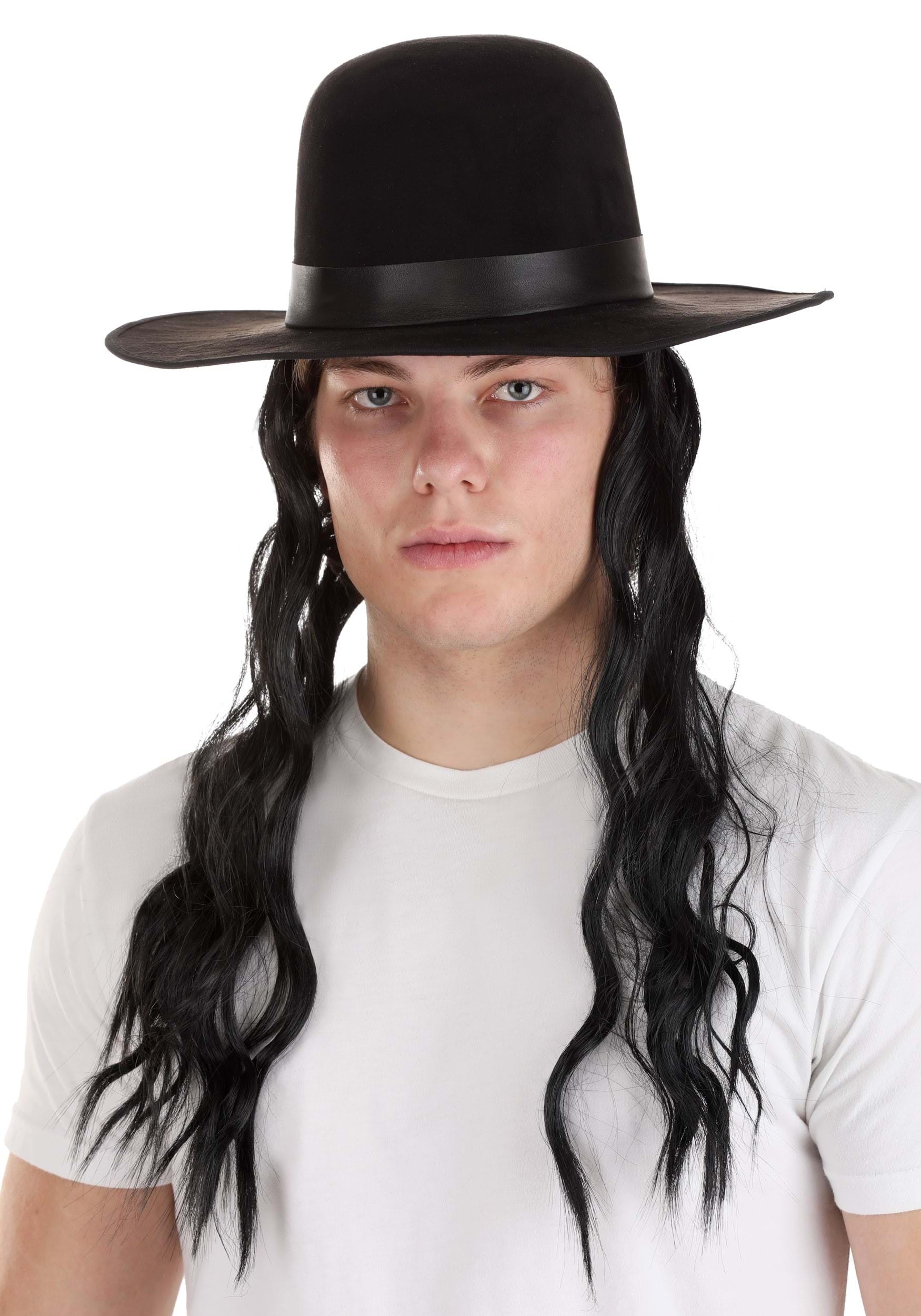 Deluxe WWE Undertaker Adult Costume Hat Accessory | WWE Costume Accessories