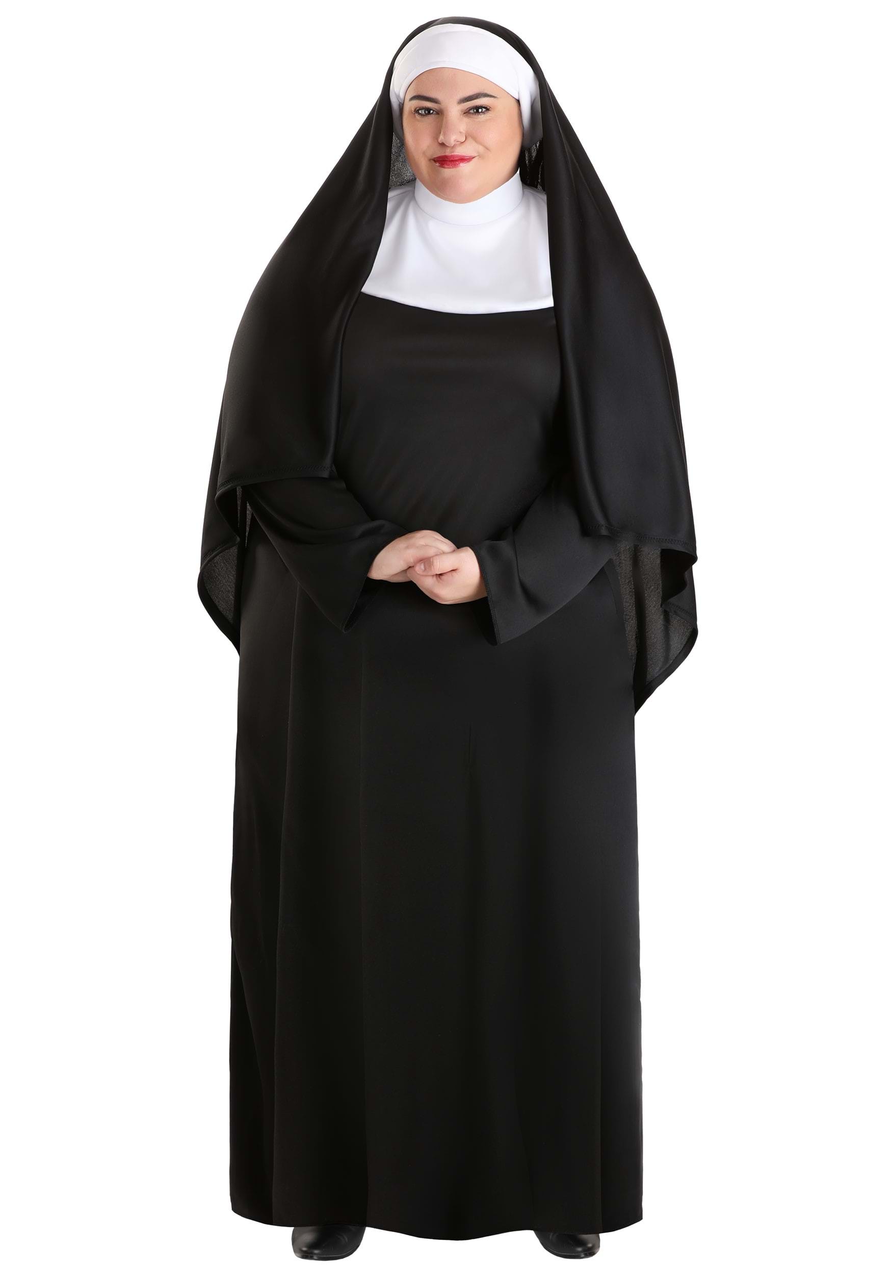 Plus Size Traditional Nun Costume | Religious Costumes