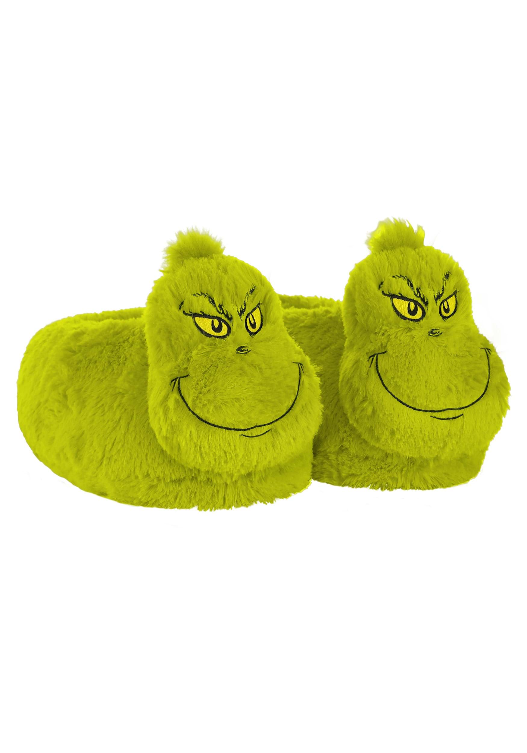 Adult The Grinch 3D Character Slippers | Dr. Seuss Accessories