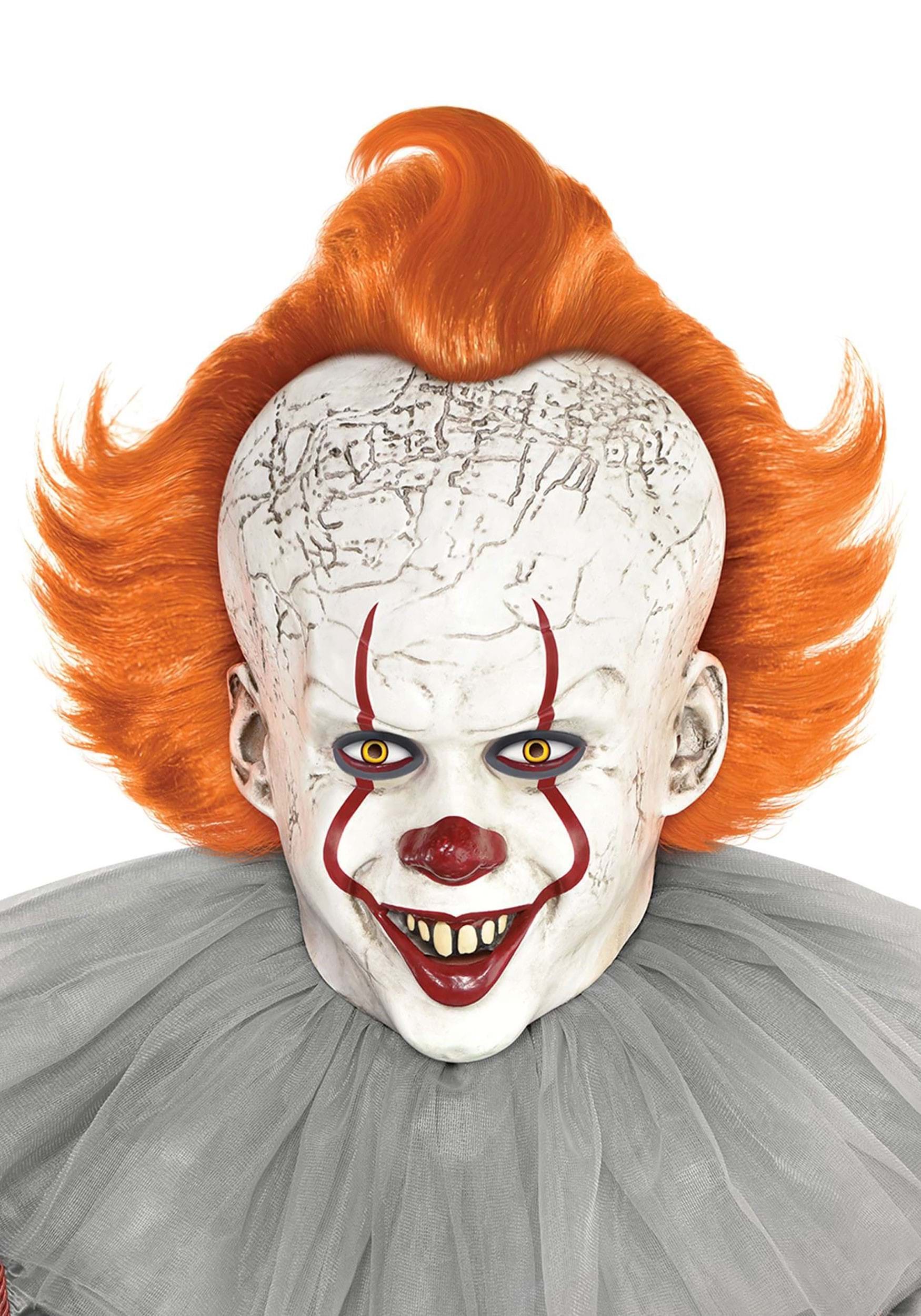 Chapter Two IT Pennywise Adult Costume Mask | Pennywise Accessories