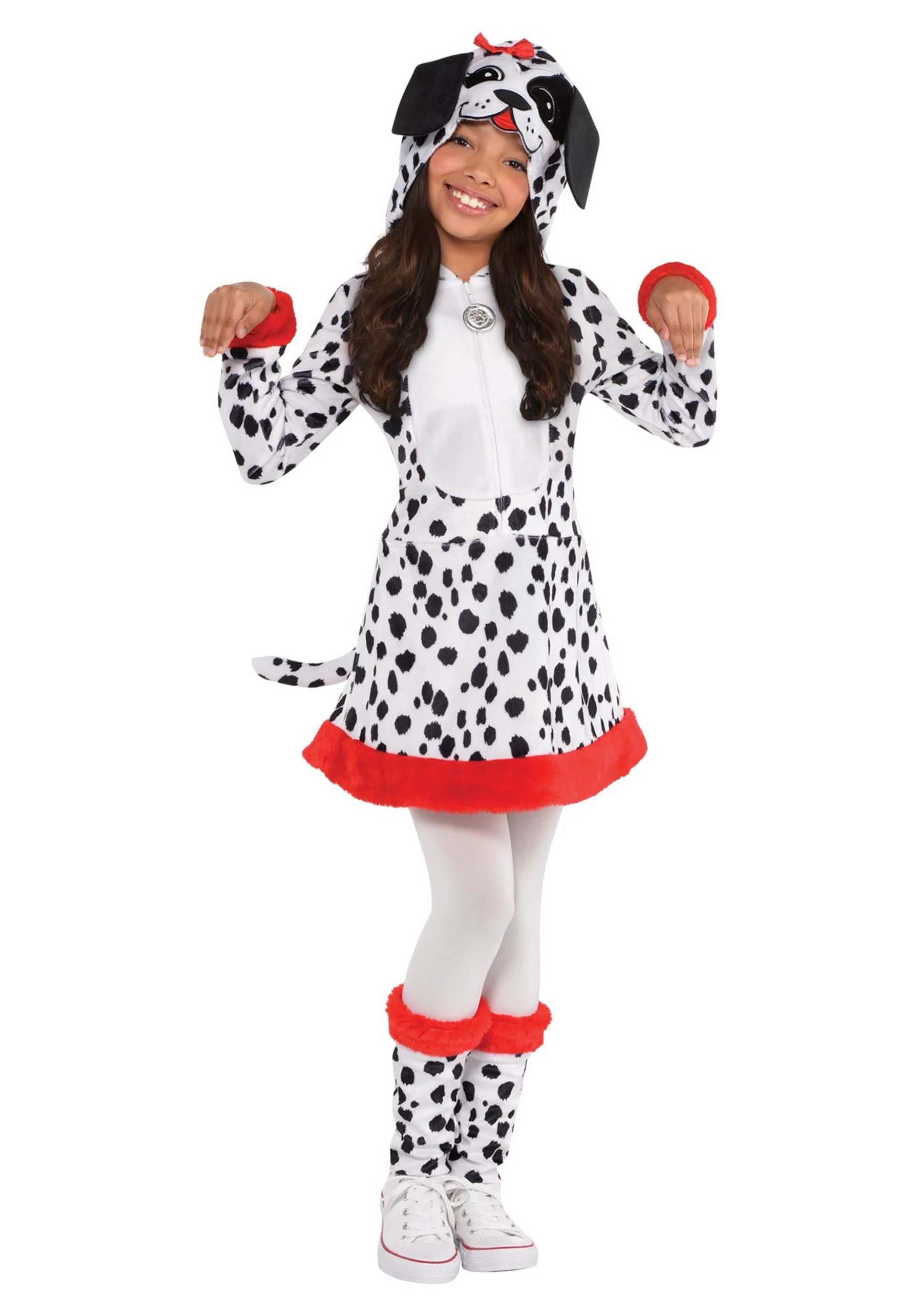 Dotted Dalmatian Doggy Costume Dress for Girls | Kid