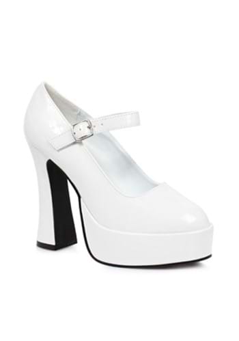 White Platform Mary Jane Women's Heels | Costume Heels