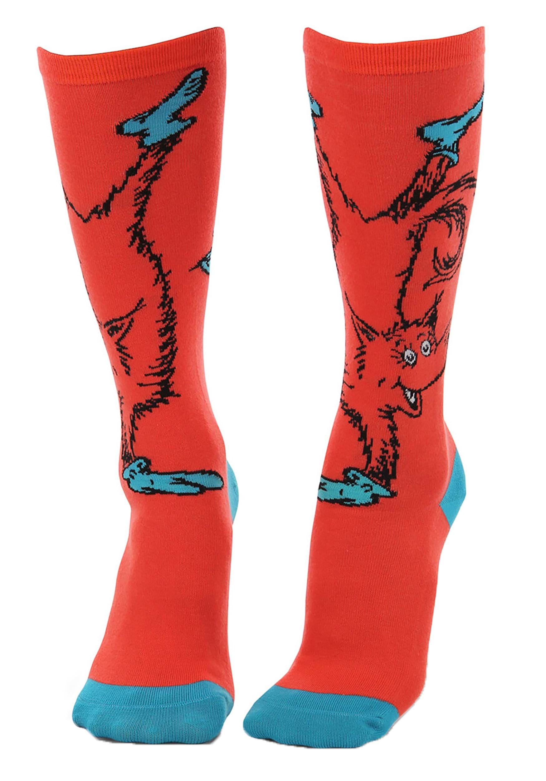 Adult Fox in Socks Knee High Costume Socks | Dr. Seuss Accessories