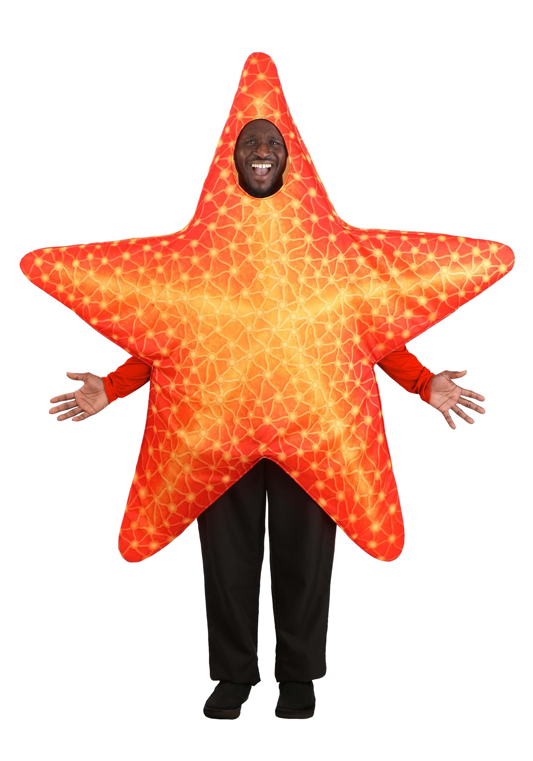 Orange Starfish Costume for Adults | Sea Creature Costumes