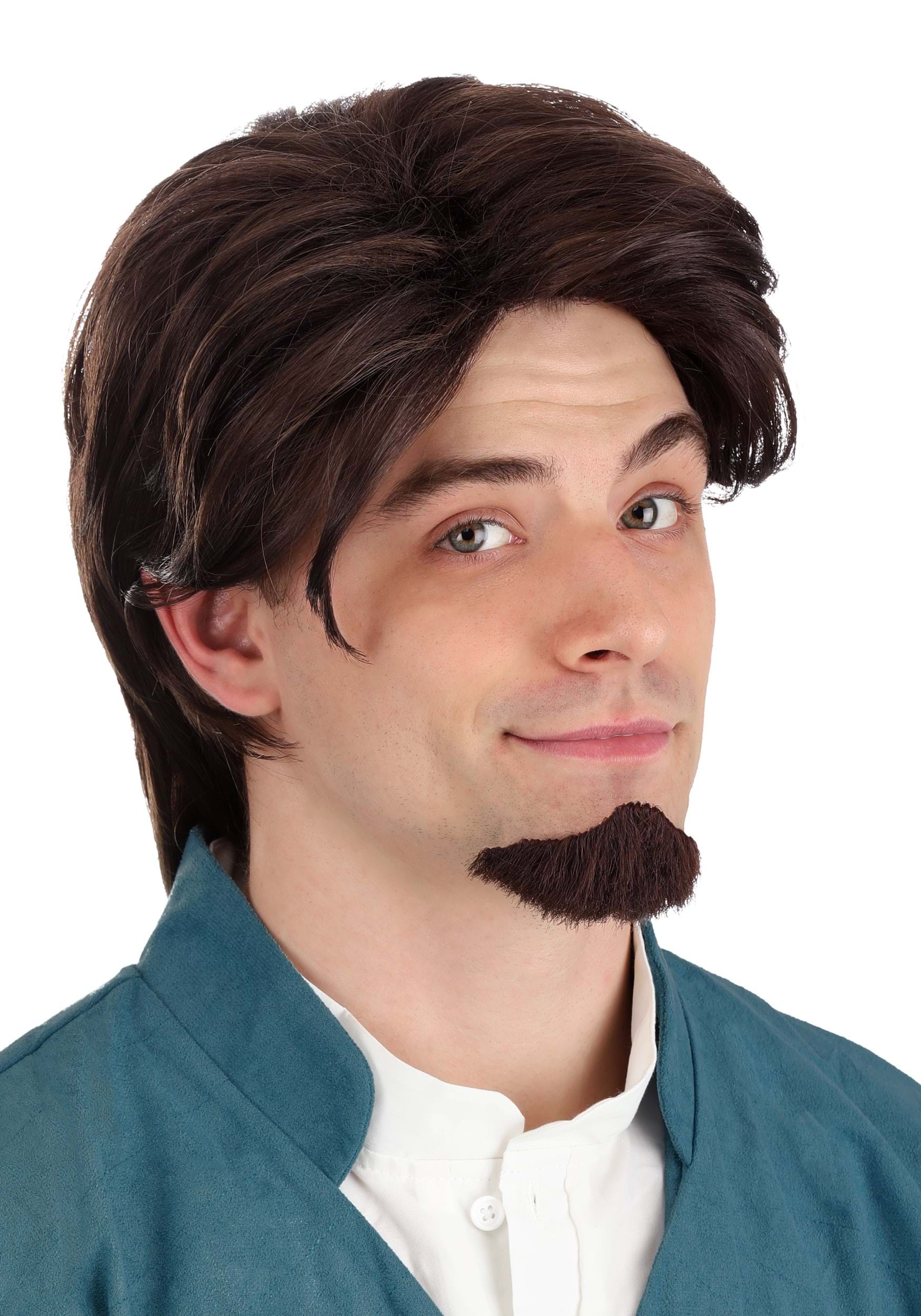 Men's Tangled Flynn Rider Wig & Goatee
