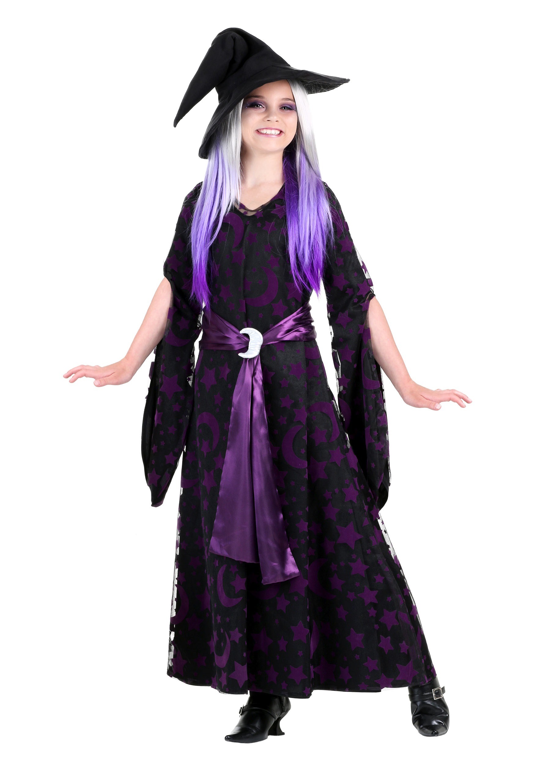 Purple Moon Witch Girl