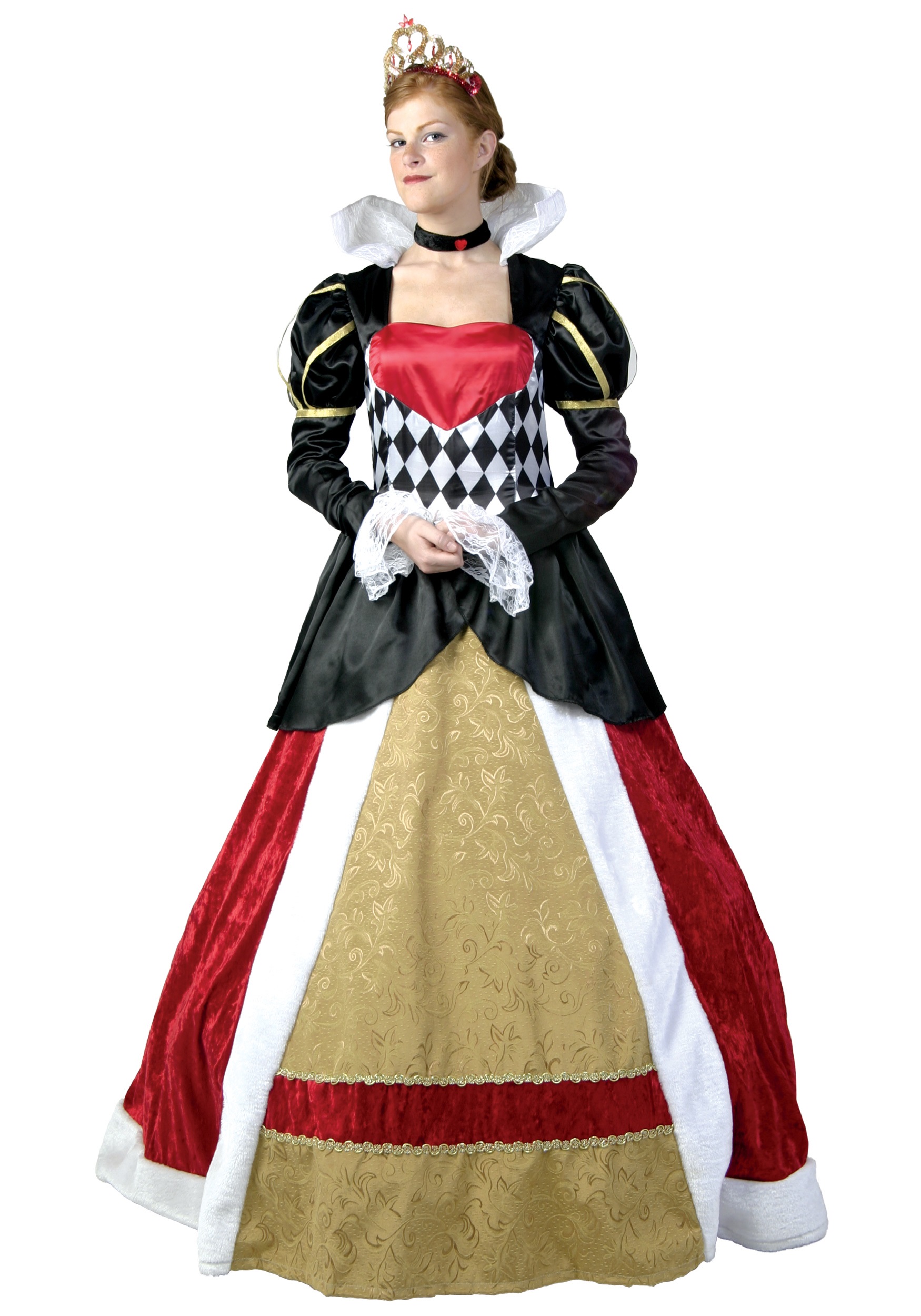 Women's Plus Size Elite Queen of Hearts Costume | Alice in Wonderland Costumes