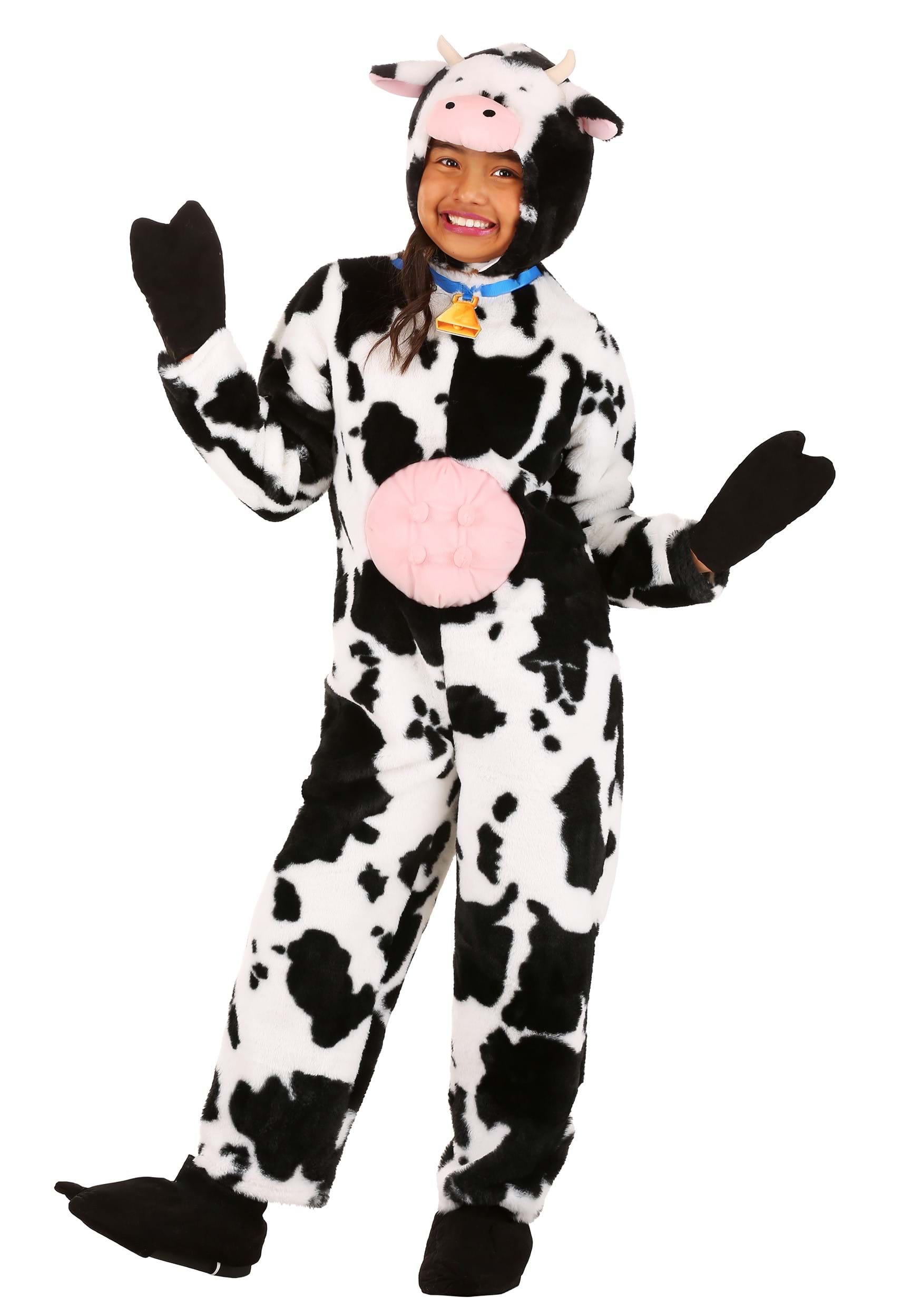 Deluxe Plush Spotted Cow Costume for Kids | Kid