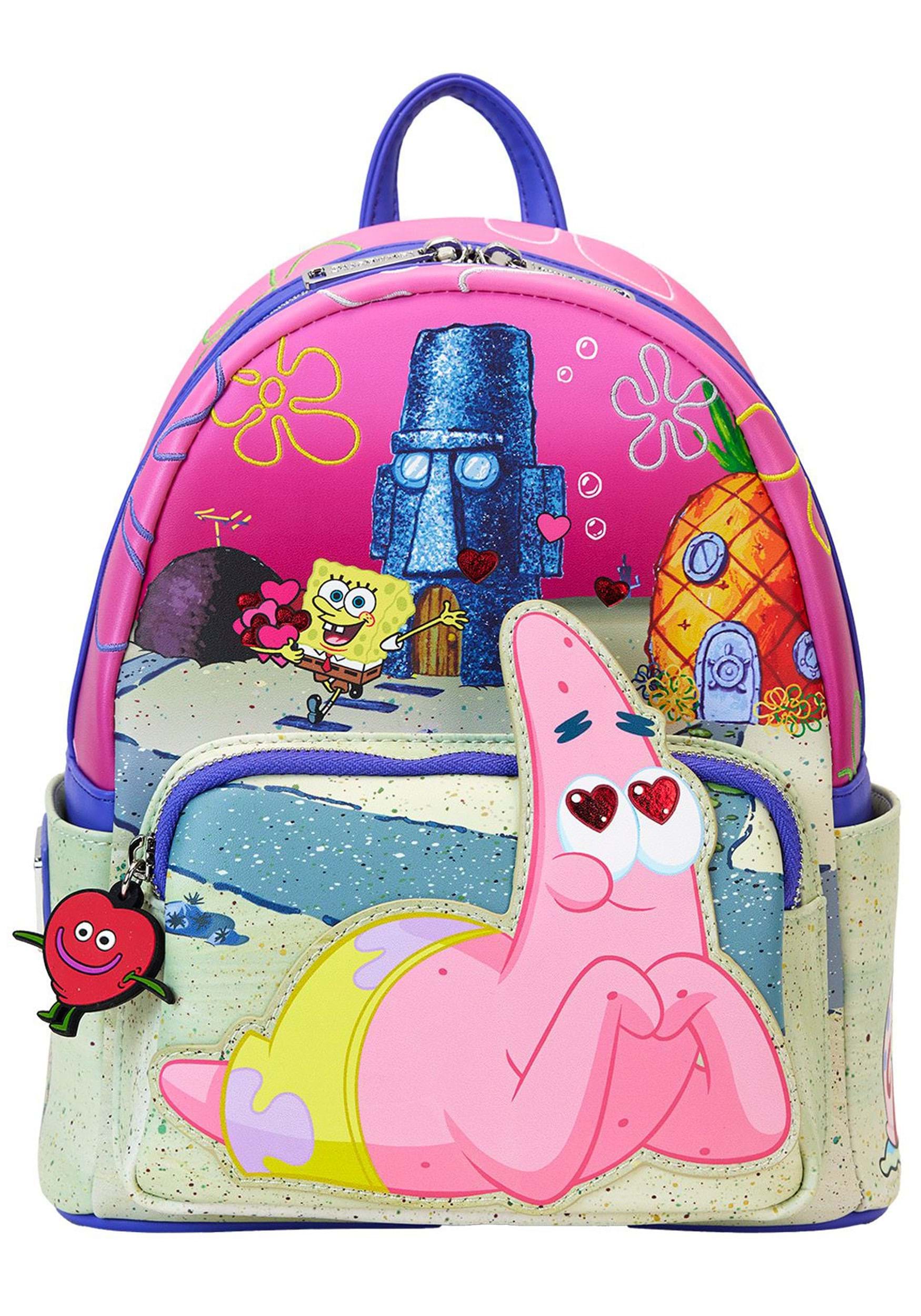 Loungefly Nickelodeon Spongebob & Patrick Mini Backpack | Spongebob Accessories