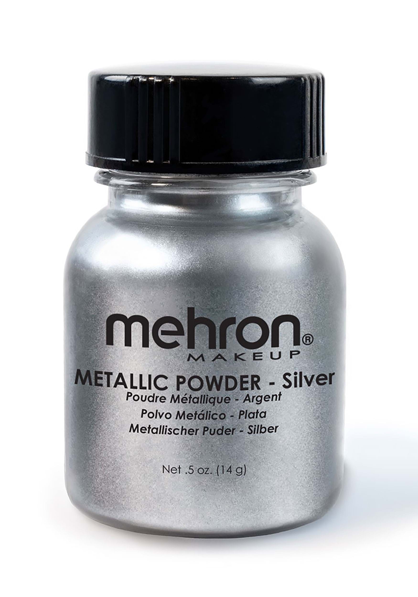 Silver Metallic Powder Mehron Makeup | Costume Makeup