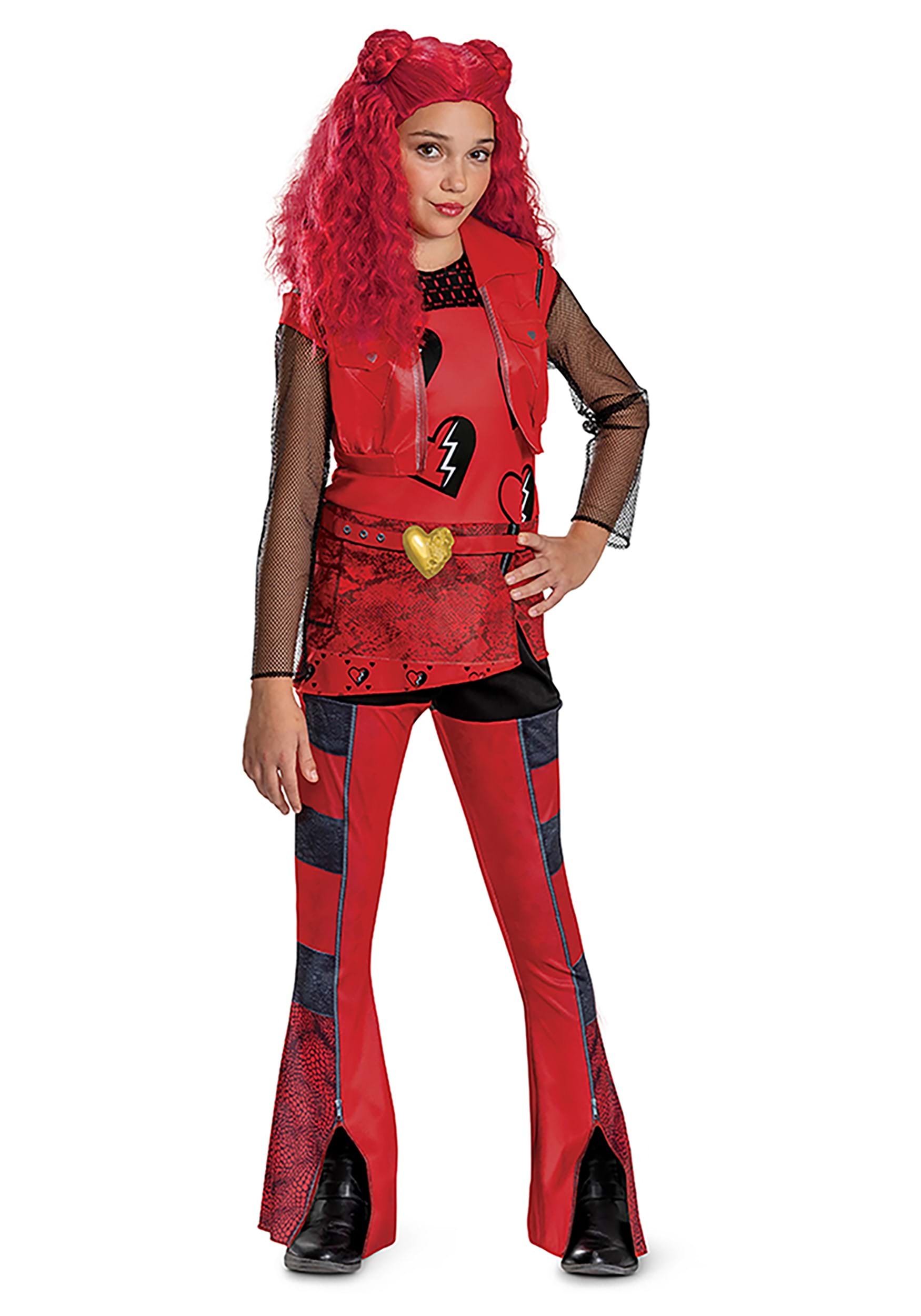 Disney Descendants 4 Child Classic Red Costume | Disney Costumes