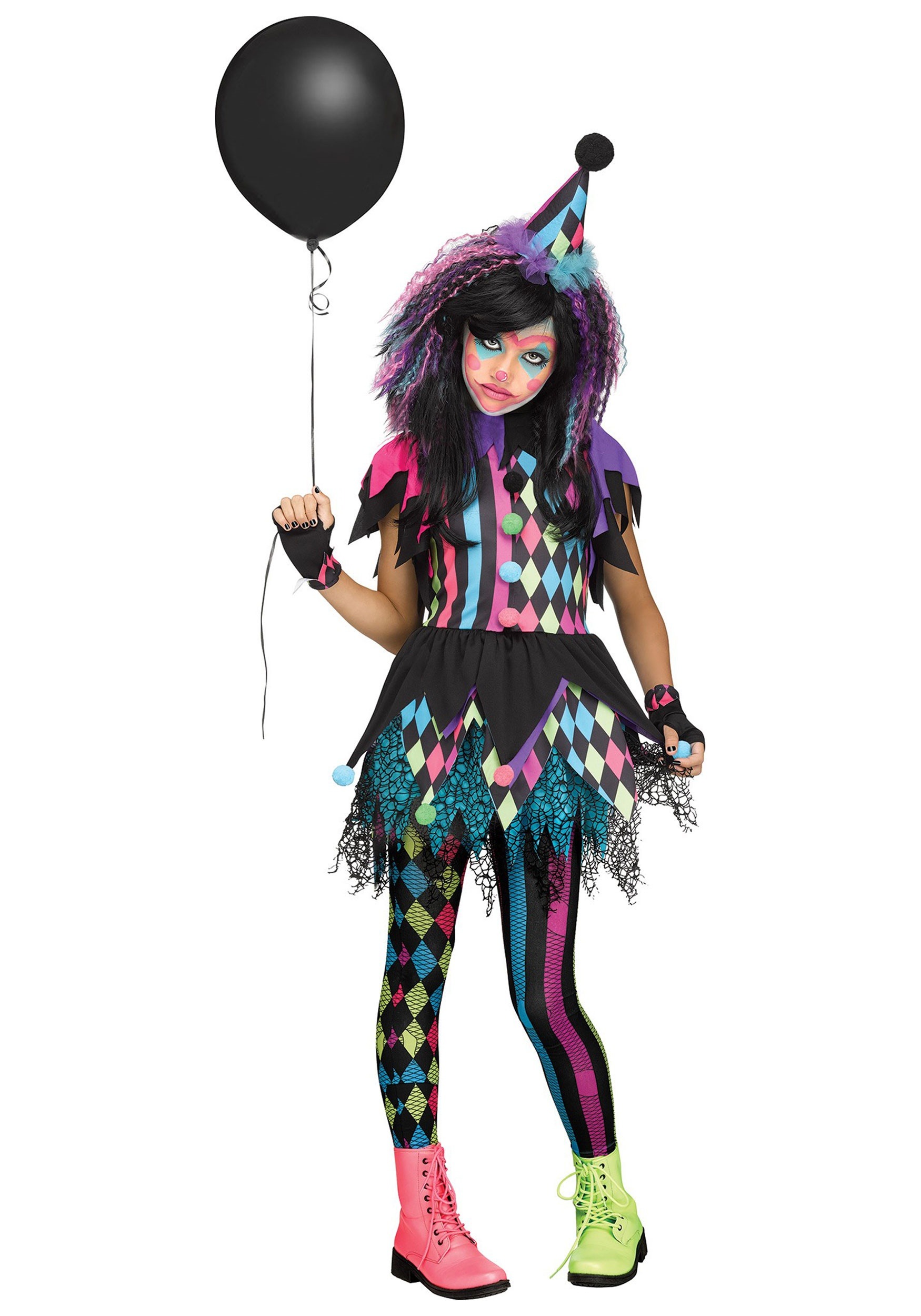 Twisted Circus Clown Costume for Girls | Kid