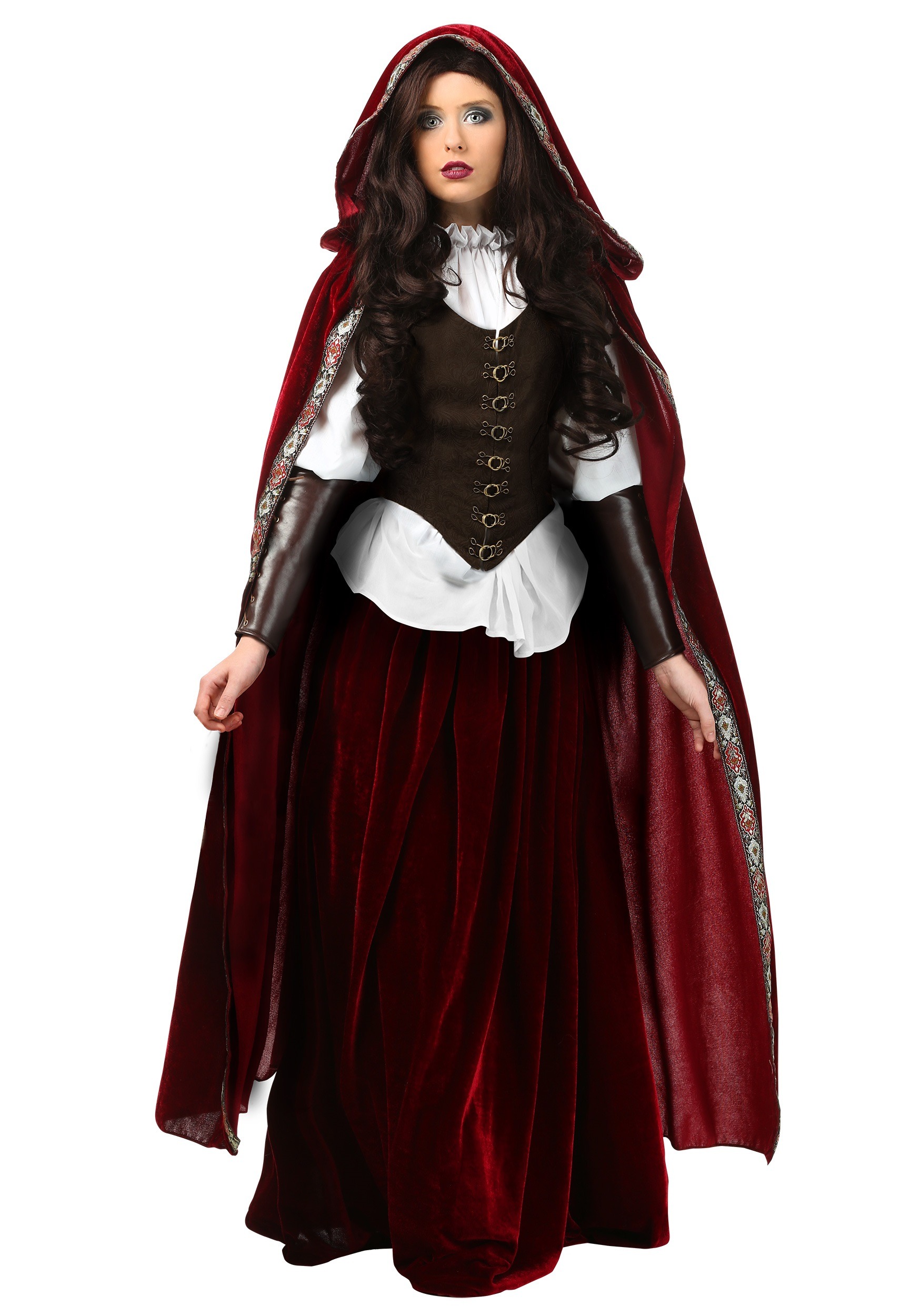 Deluxe Red Riding Hood Plus Size Women