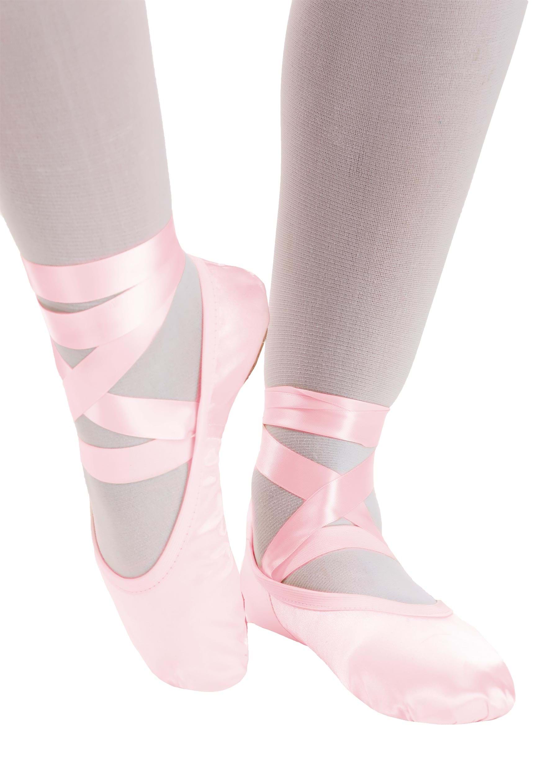 Faux Satin Ballet Costume Slipper for Women | Costume Shoes