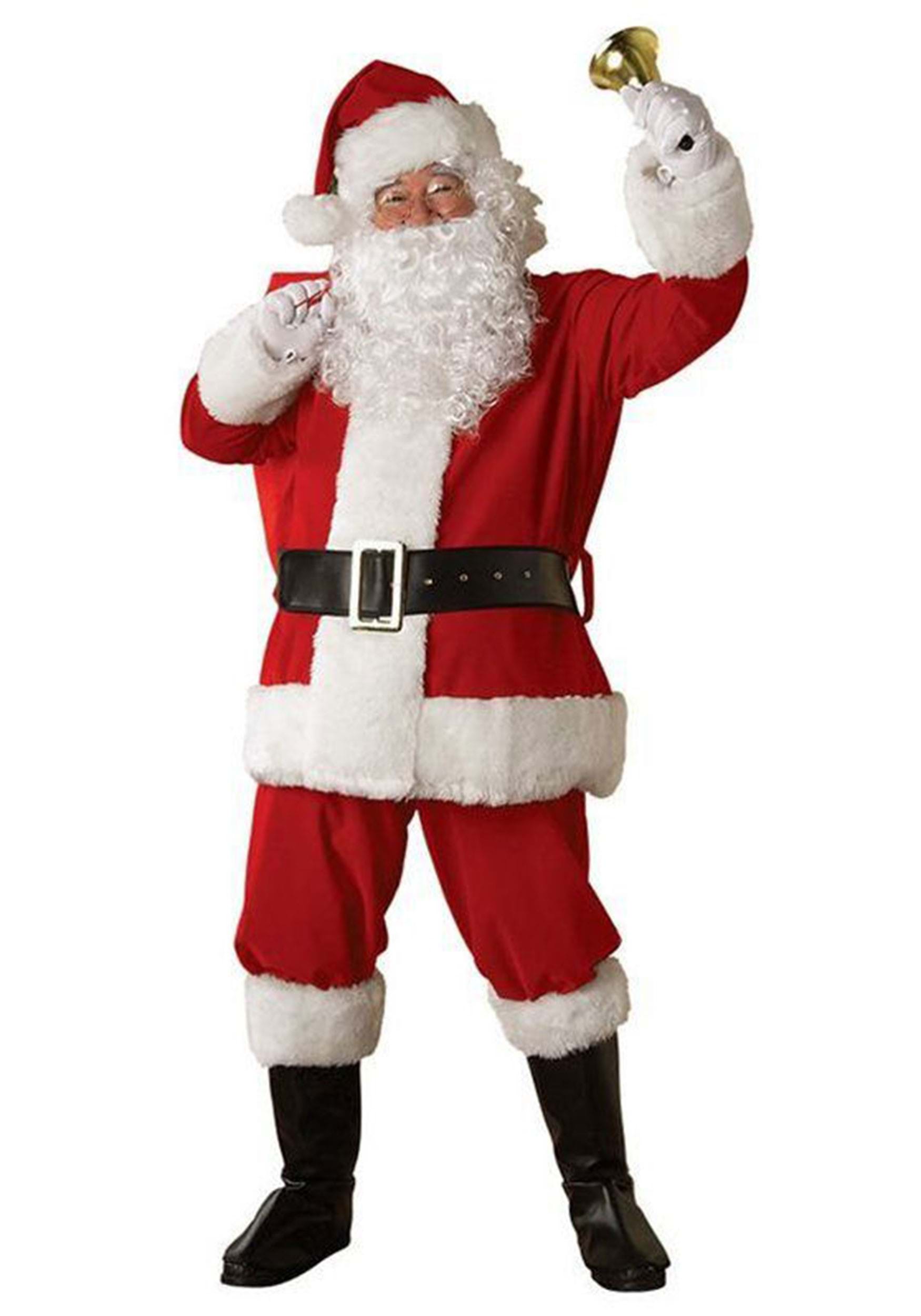 Adult Regal Santa Plush Costume | Santa Costumes