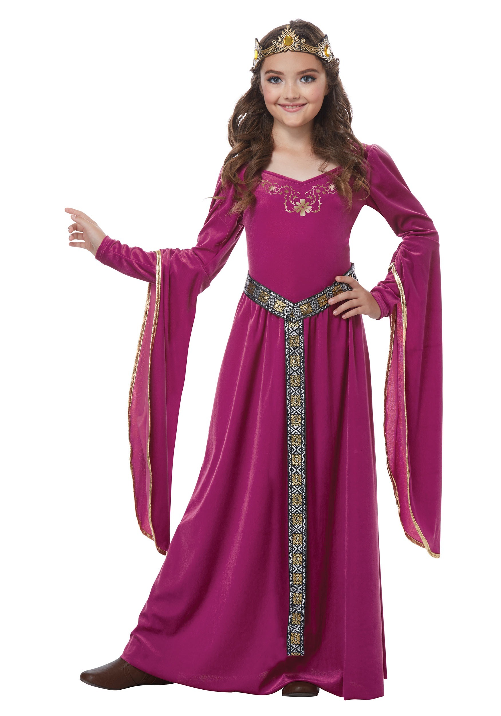Girl's Medieval Princess Costume Dress | Girl's Renaissance Costumes