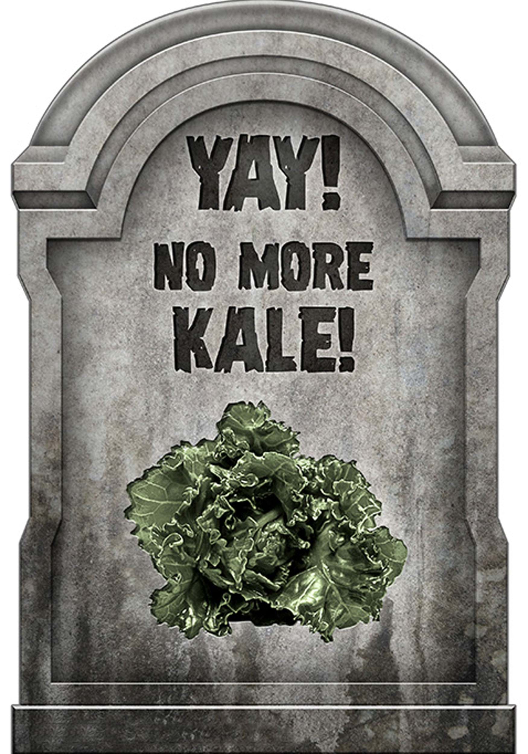 Yay! No More Kale! Tombstone Halloween Prop | Tombstones