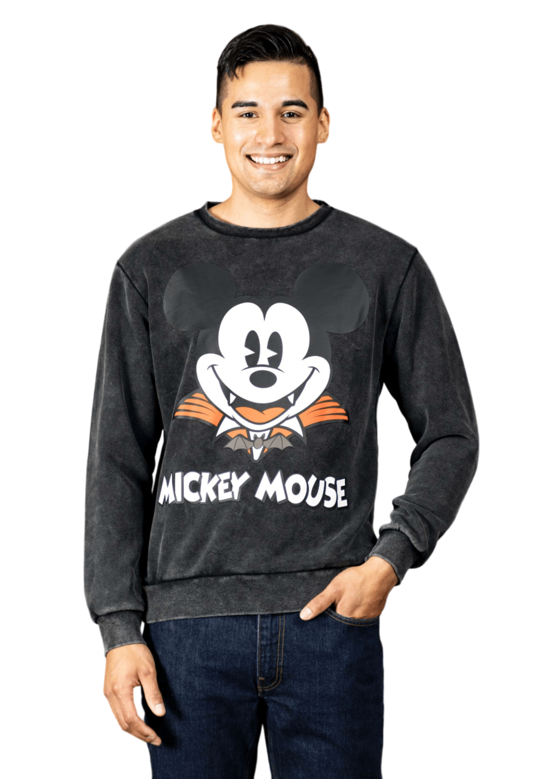 Cakeworthy Adult Mickey Vampire Crewneck | Halloween Clothes