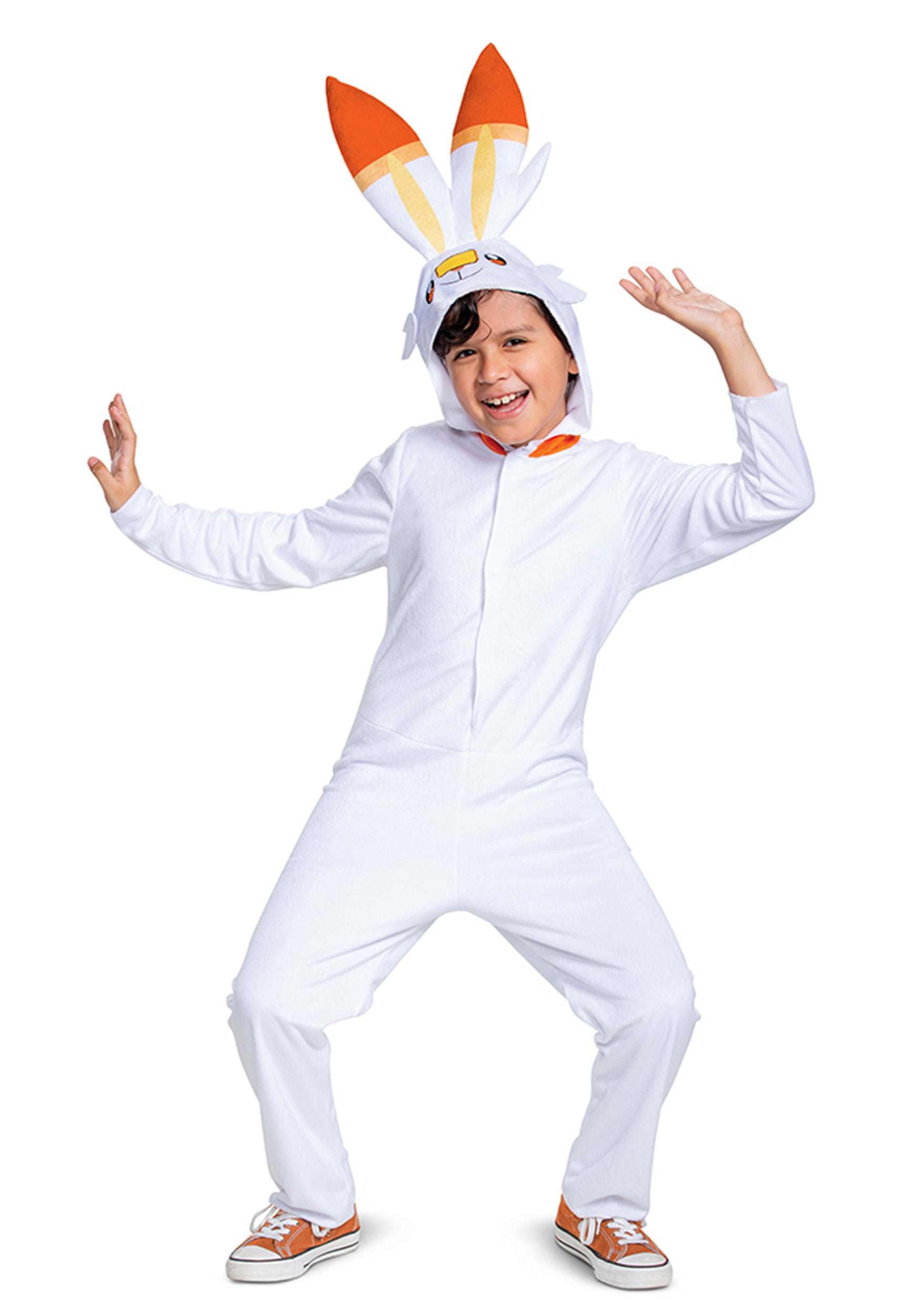 Pokémon Scorbunny Hooded Jumpsuit Classic Kid's Costume