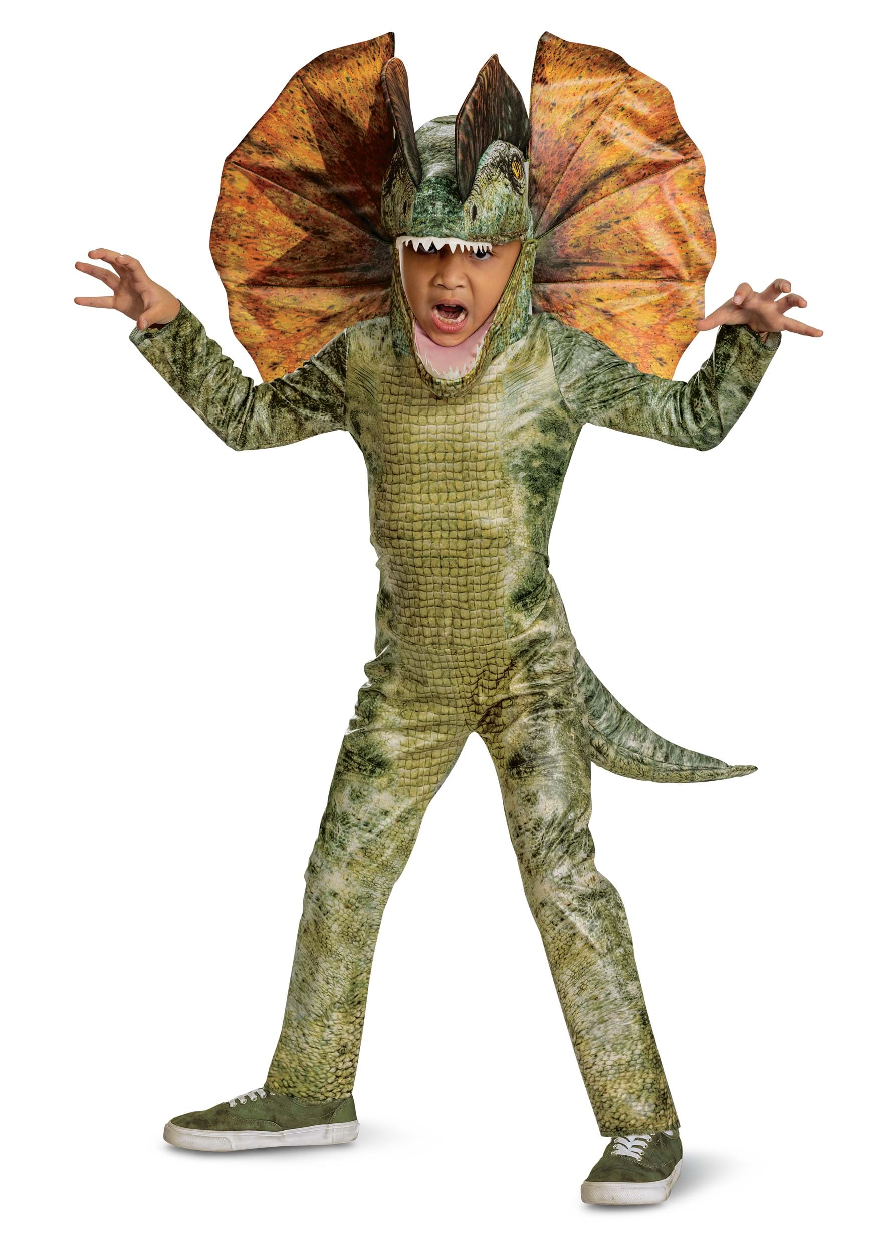 Kid's/Toddler Jurassic World Dilophosaurus Deluxe Costume | Dinosaur Costumes