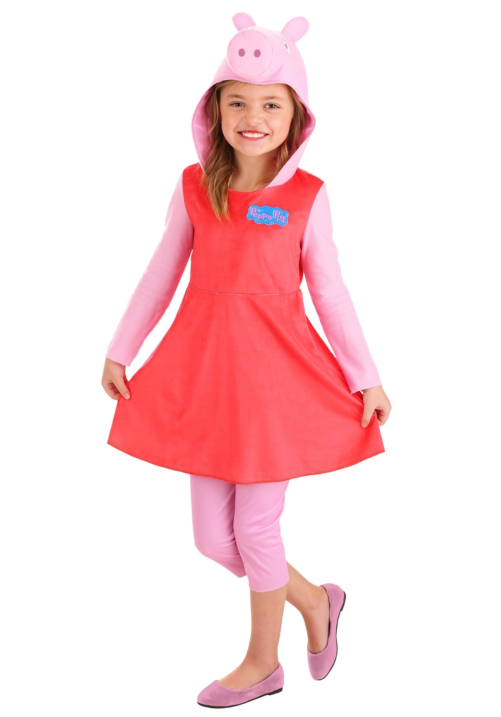 Girl's Peppa Pig Long Sleeve Costume