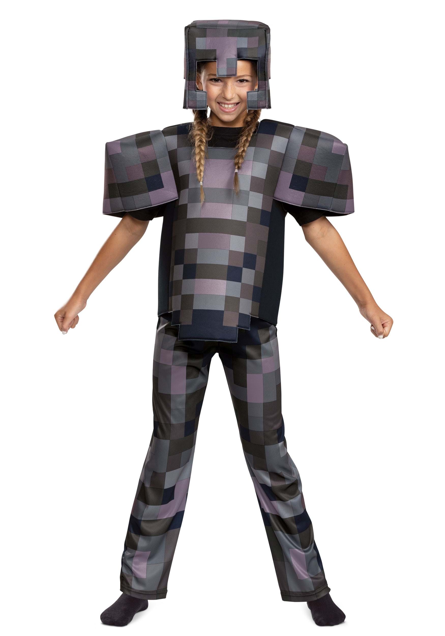 Minecraft Netherite Armor Kid's Deluxe Costume