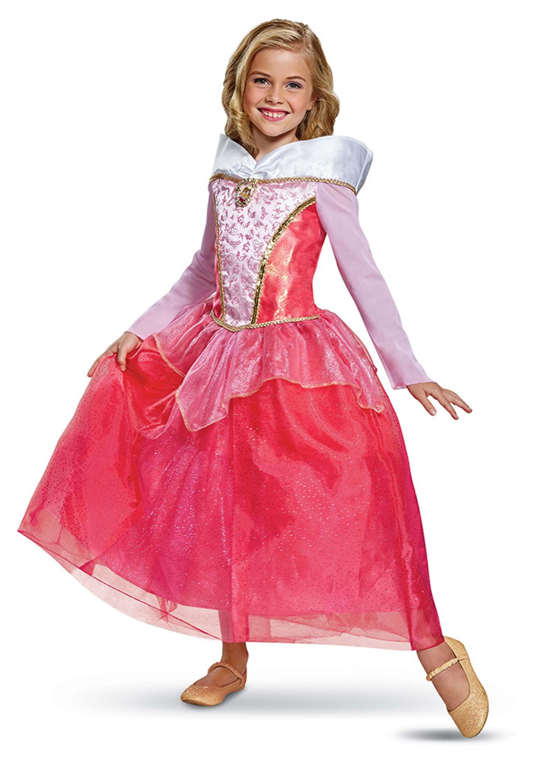 Sleeping Beauty Deluxe Aurora Girls Costume