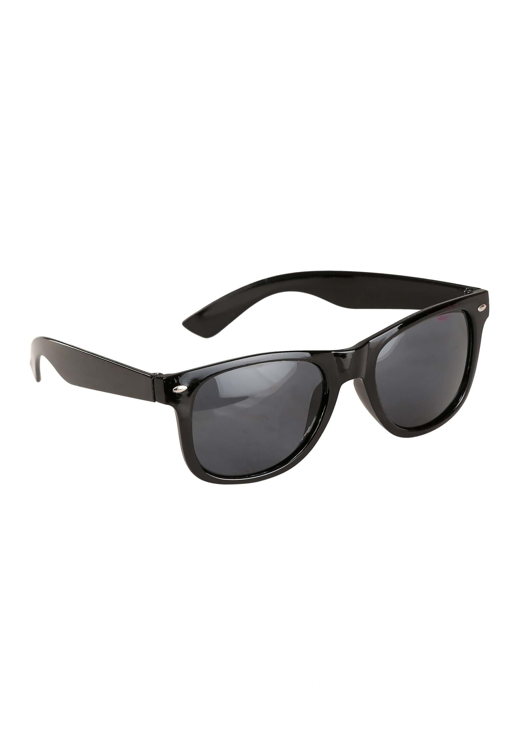 Blues Black Colored Sunglasses for Adults | Costume Accessories