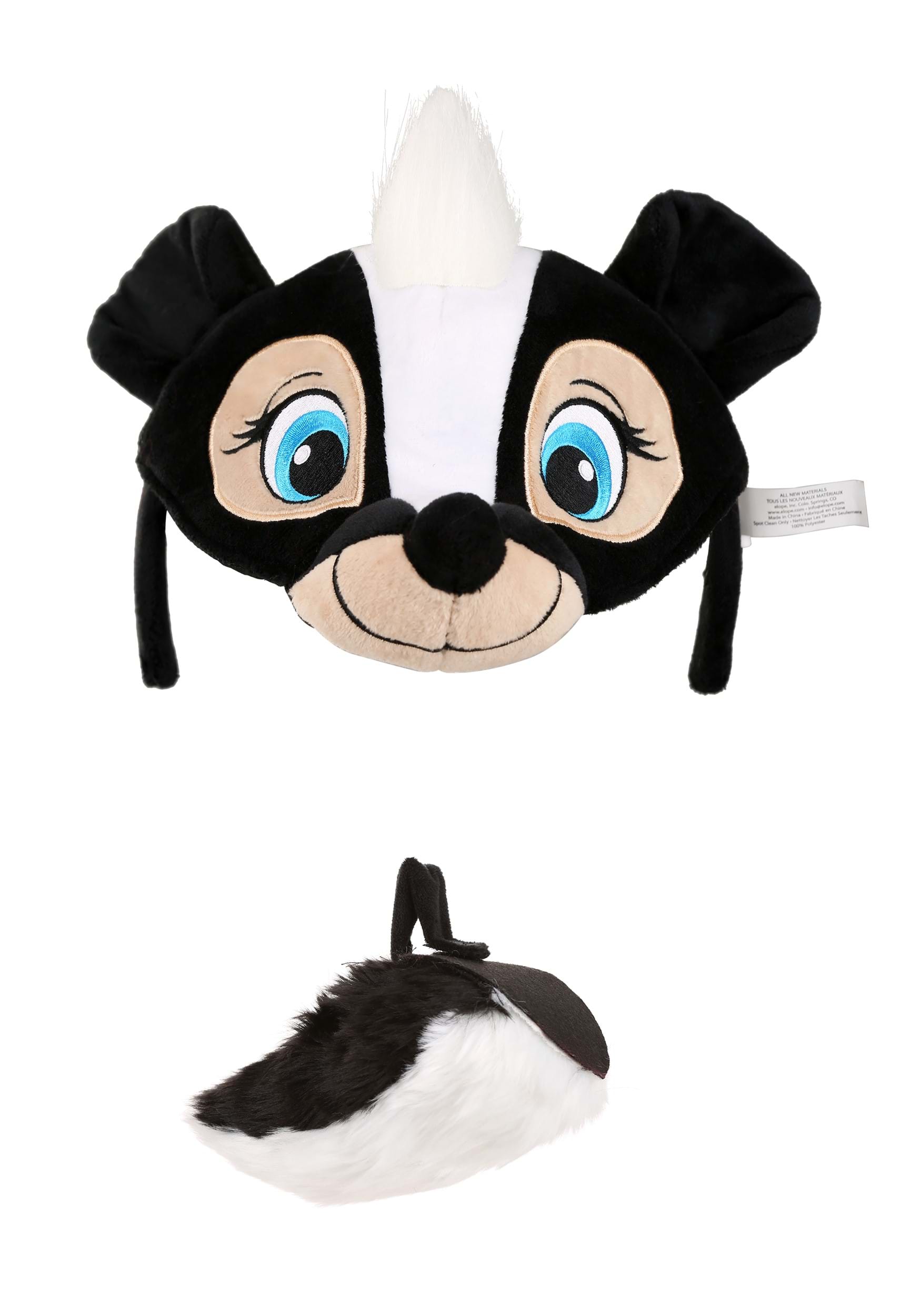 Disney Bambi Flower Plush Headband and Tail Skunk Costume Kit