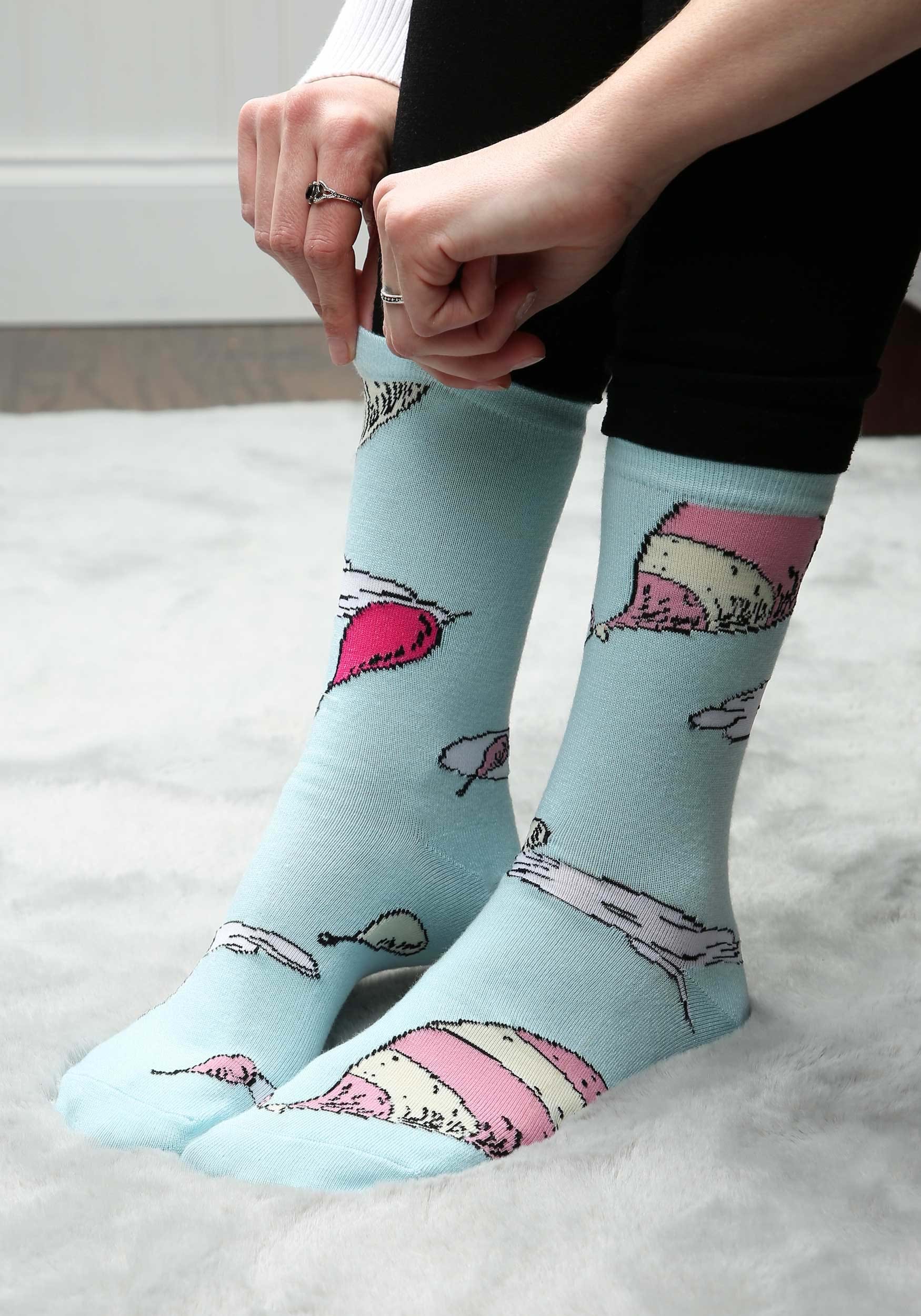 Adult Oh! The Places You'll Go Crew Socks | Storybook Accessories