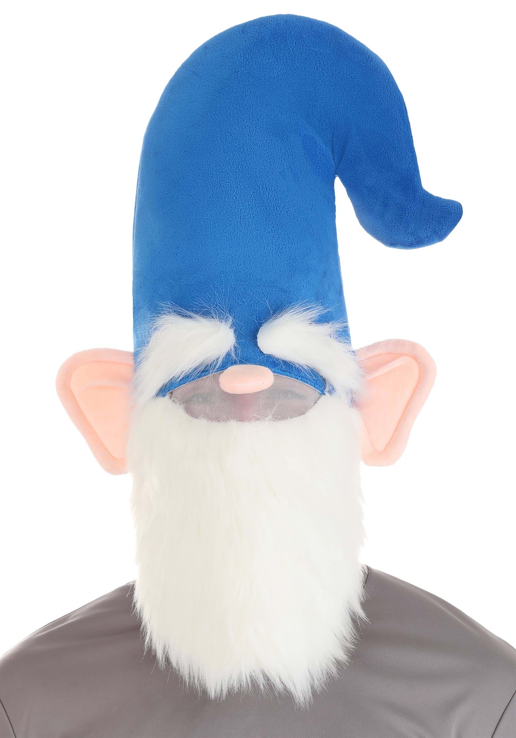 Blue Oversized Gnome Hat with Beard Accessory | Costume Accessories
