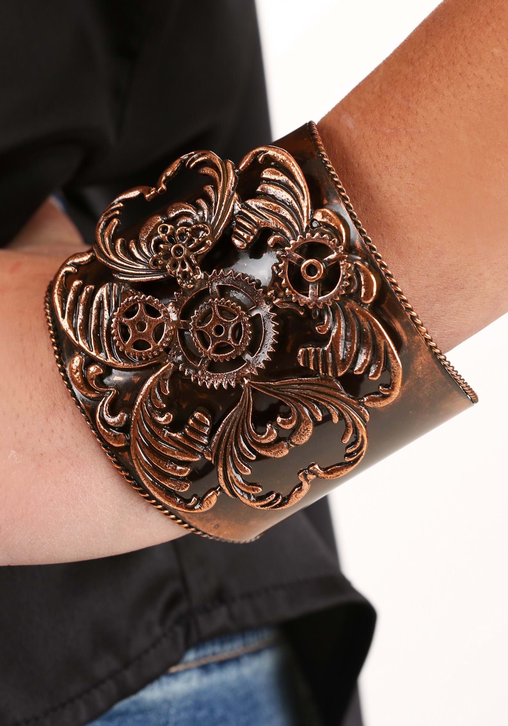 Antique Copper Cuff | Steampunk Costume Accessories