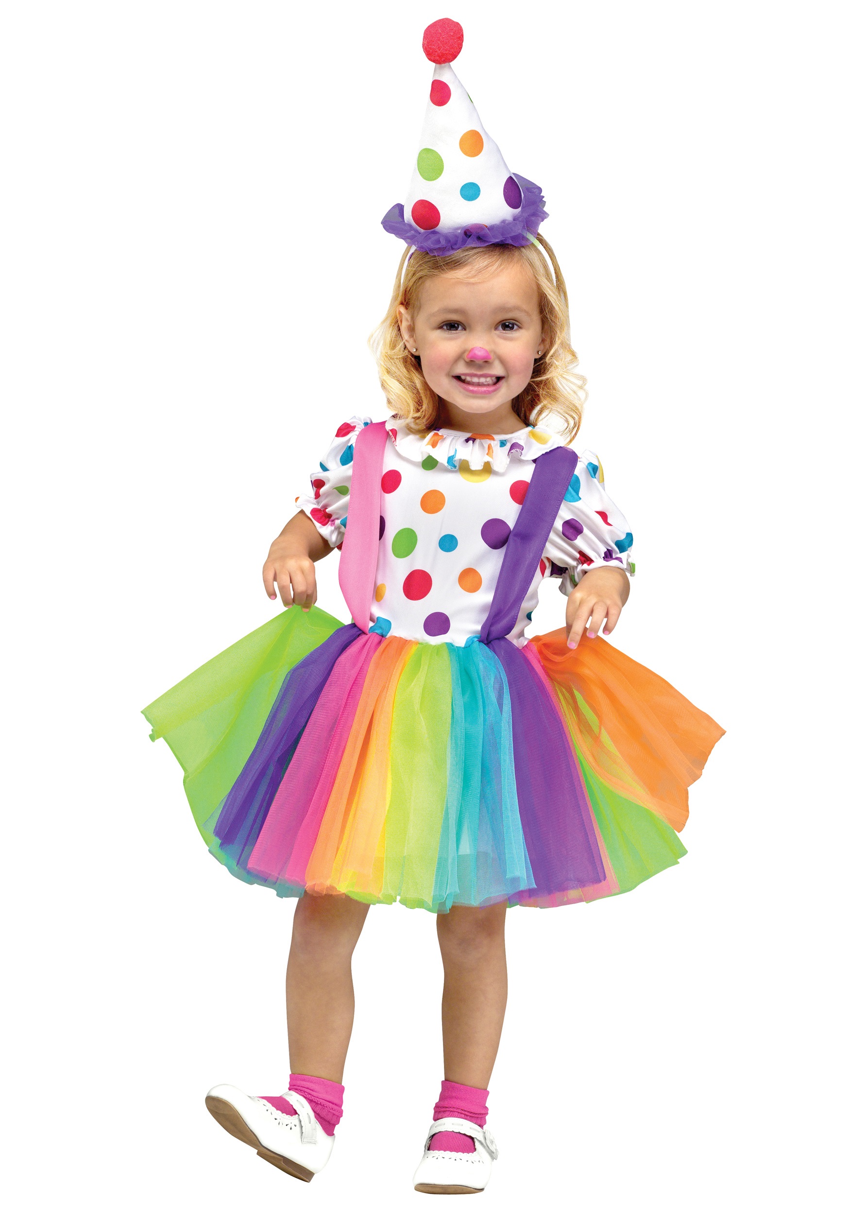 Big Top Fun Clown Girl's Toddler Costume | Kid's Clown Costumes