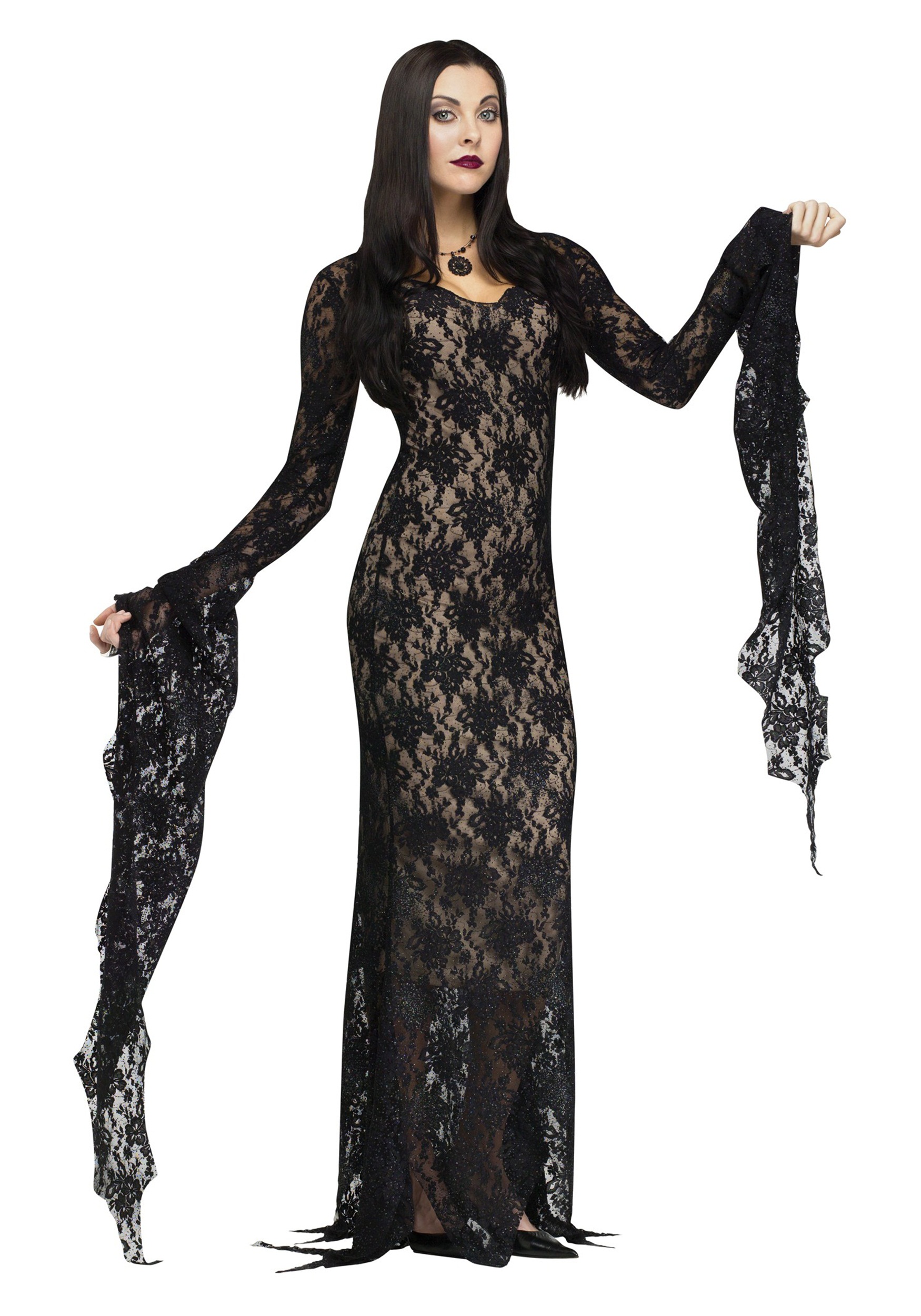 Lace Miss Darkness Adult Costume | Addams Family Costumes