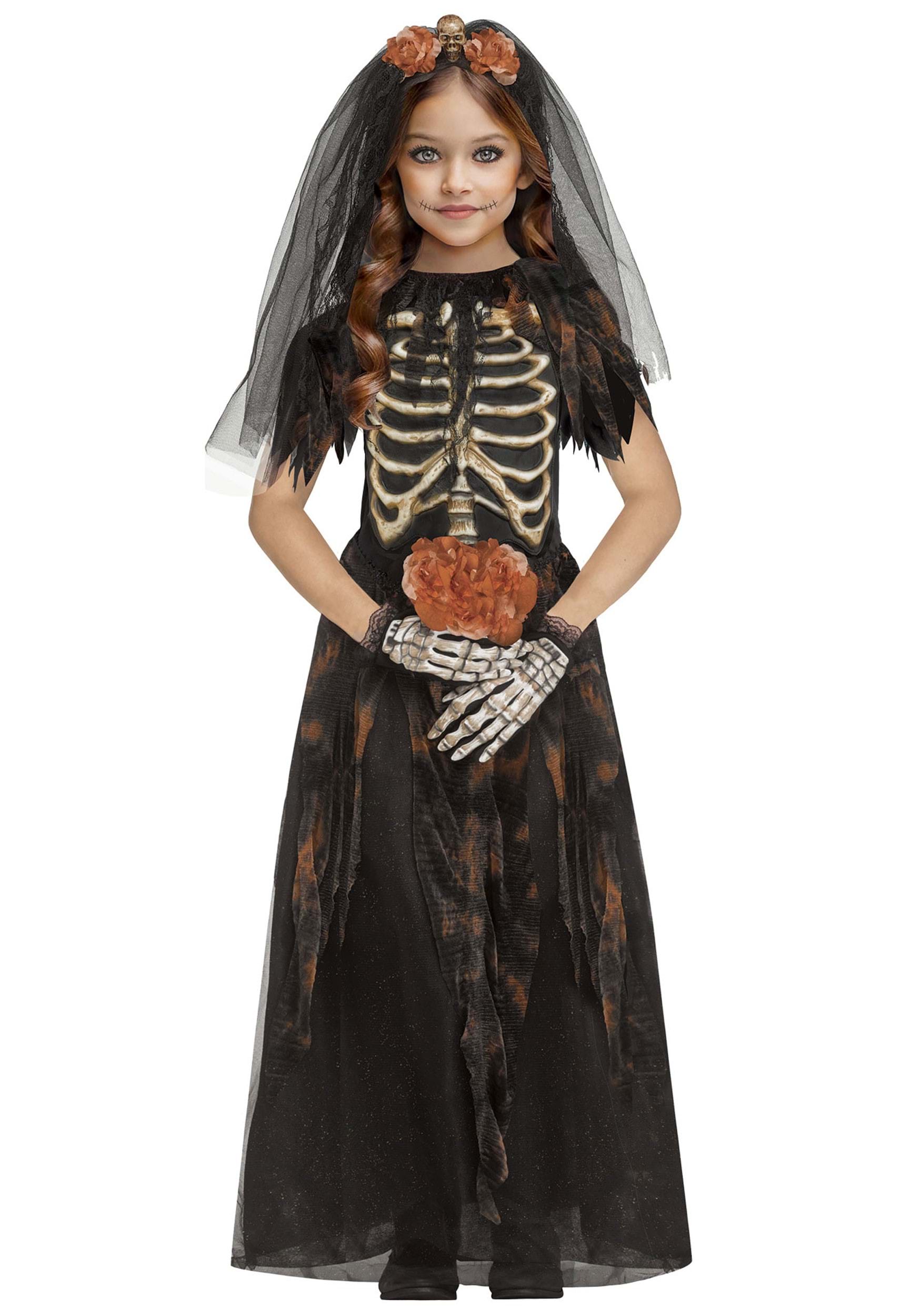 Bone Bride Girl's Costume Dress | Bride Costumes